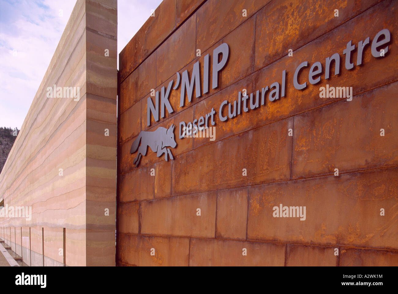 Nk'Mip deserto centro culturale, Osoyoos, BC, Sud Okanagan Valley, British Columbia, Canada - Canadian Deserto Sonoran Foto Stock