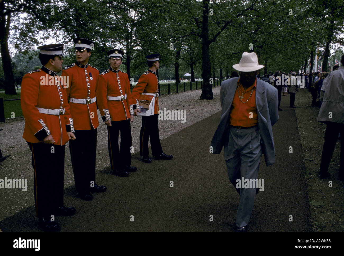Trooping il colore. Londra Inghilterra REGNO UNITO Foto Stock