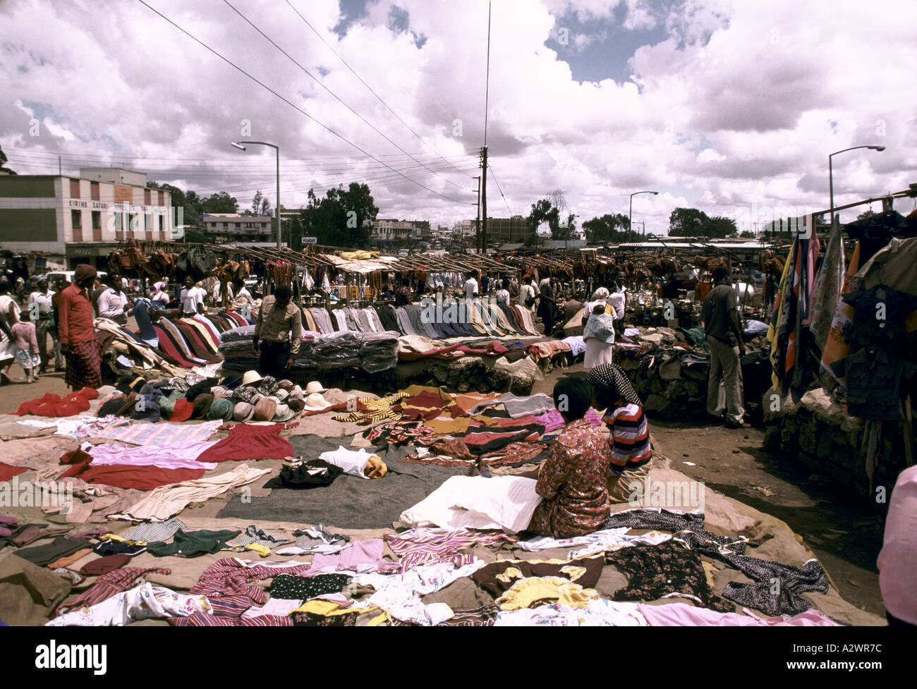 Mercato di strada Nairobi Kenya Foto Stock