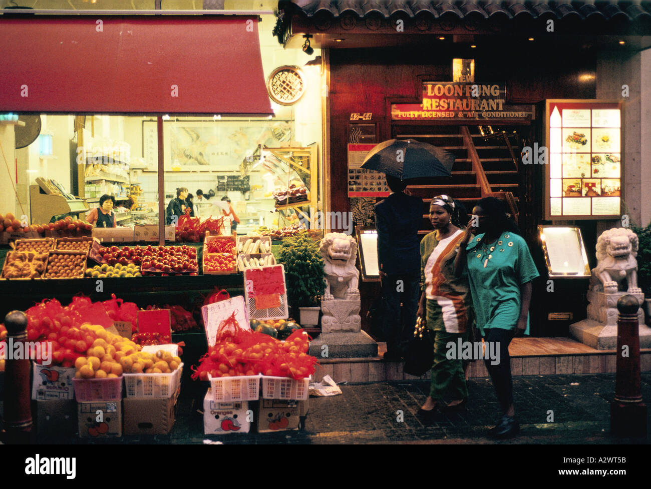 Chinatown soho LONDON REGNO UNITO 1993 Foto Stock