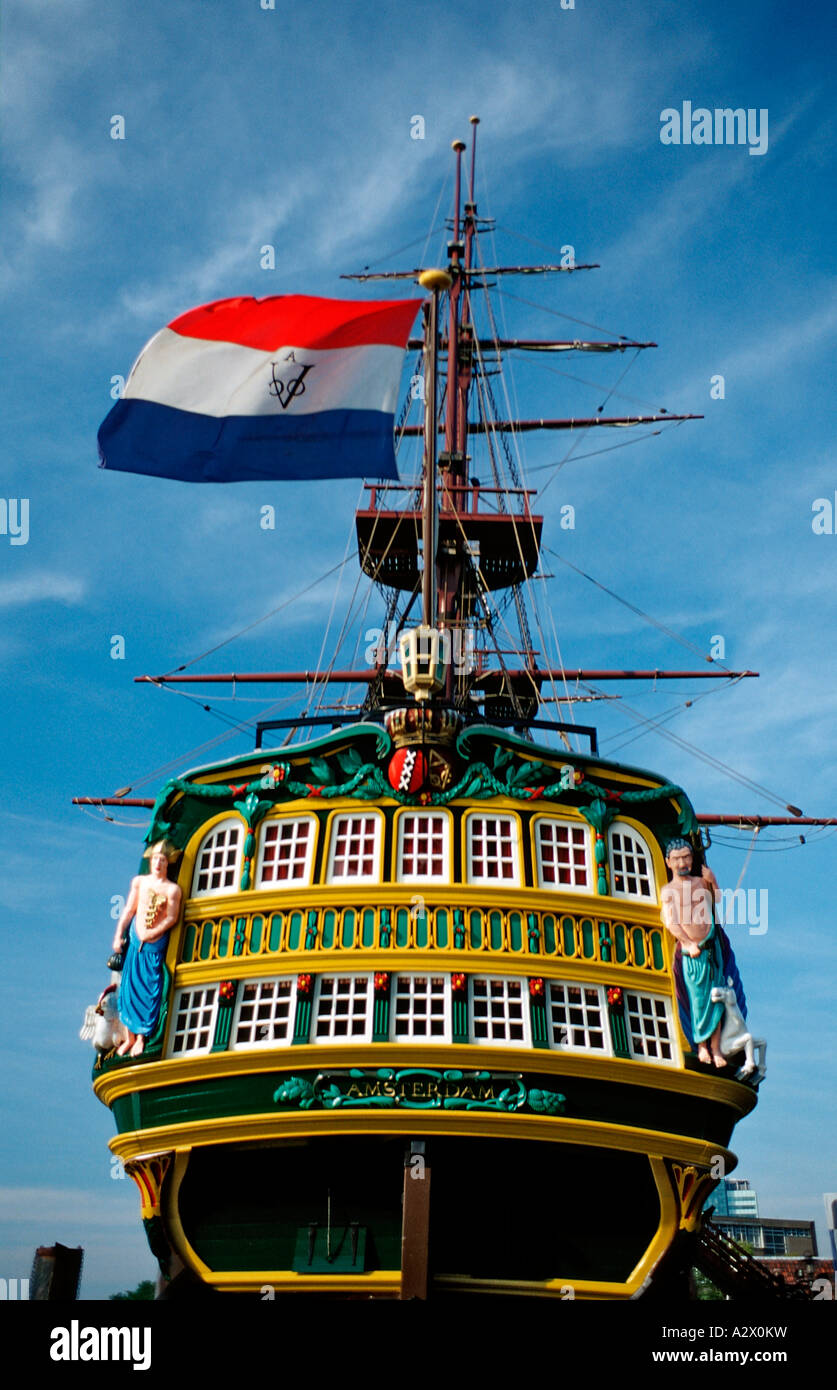 Nave a vela Amsterdam Paesi Bassi Amsterdam Olanda Foto Stock