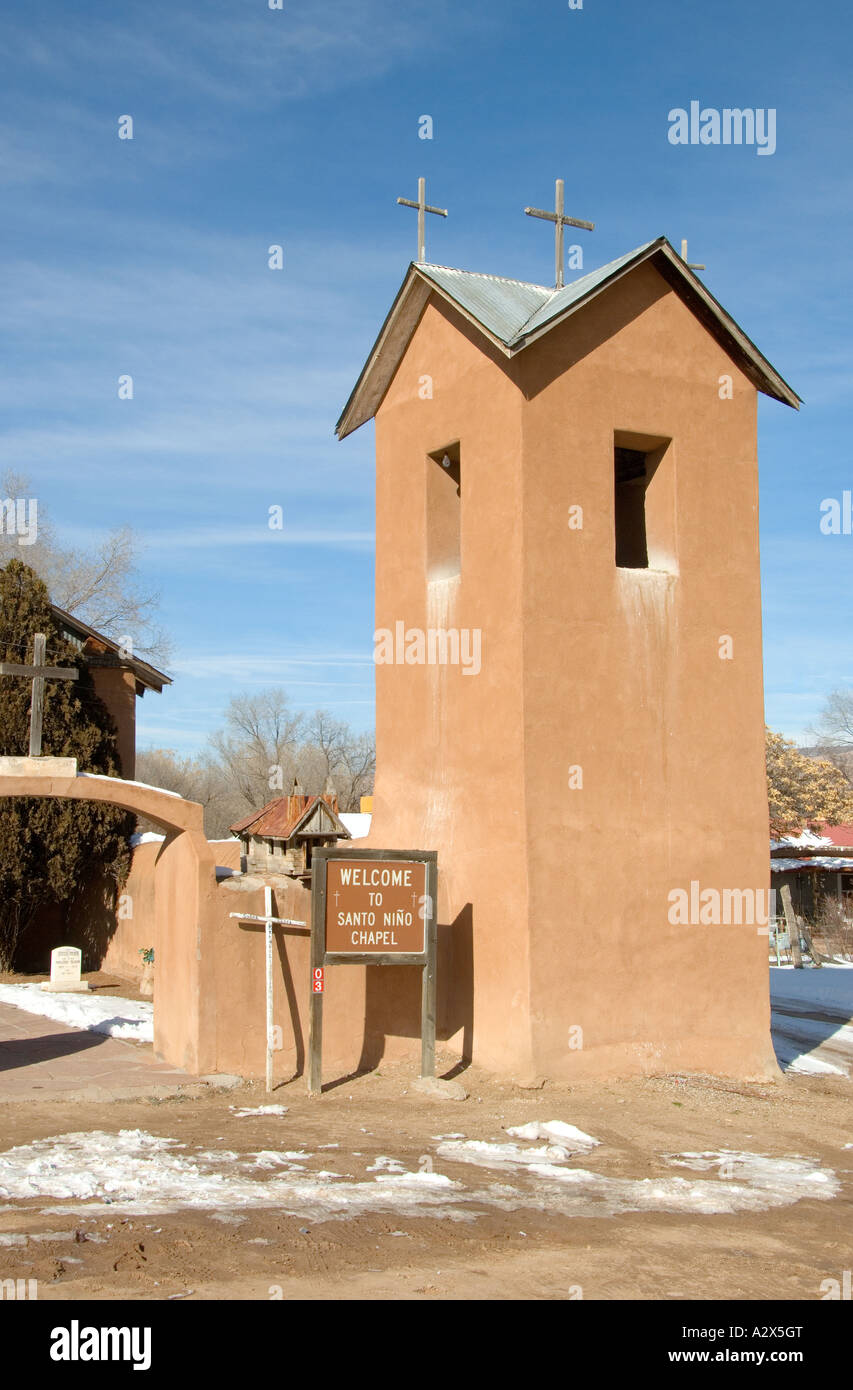 Santo Nino cappella a Chimayo, Nuovo Messico Foto Stock