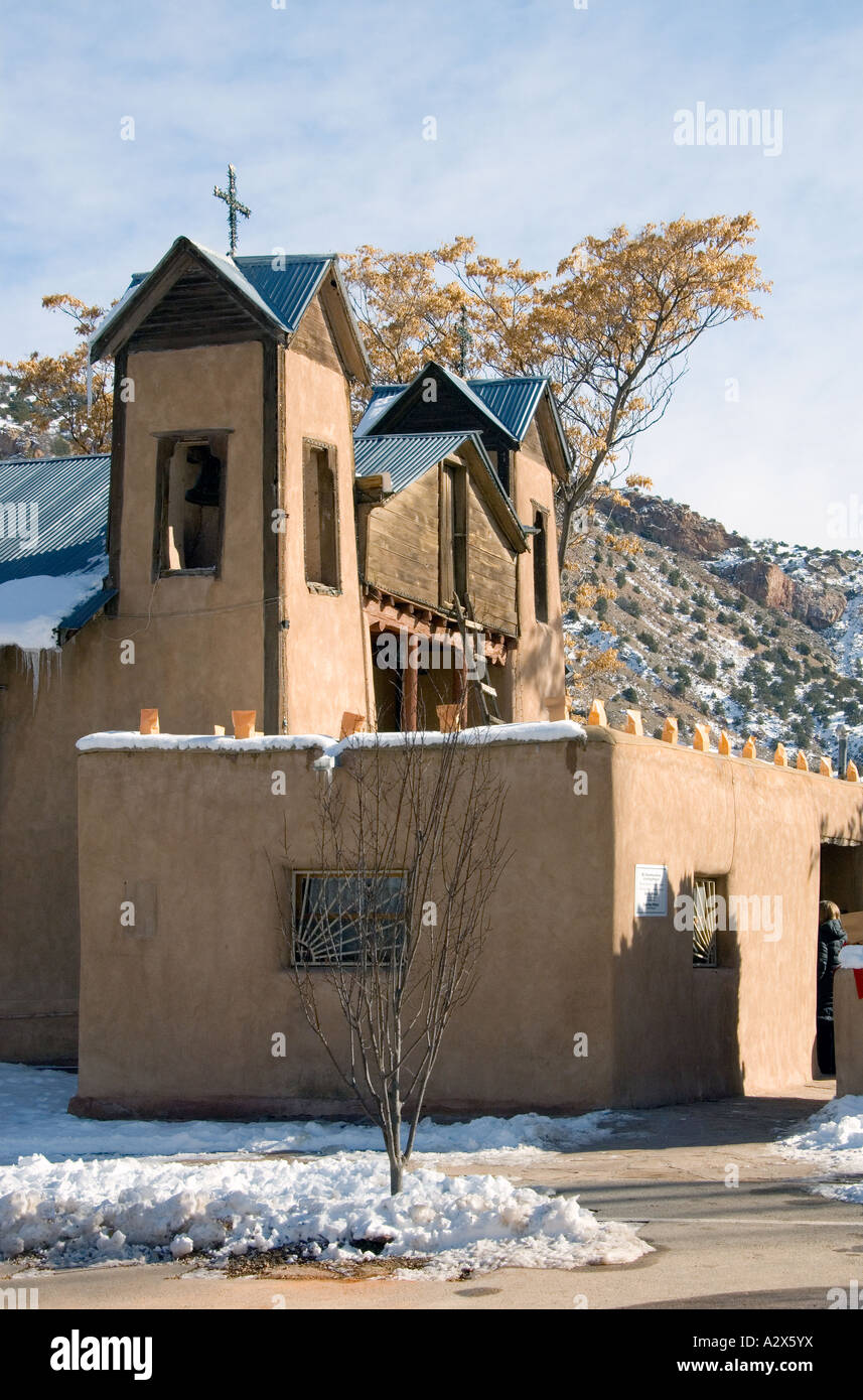 Santuario di Chimayo, Nuovo Messico a Natale 9 Foto Stock