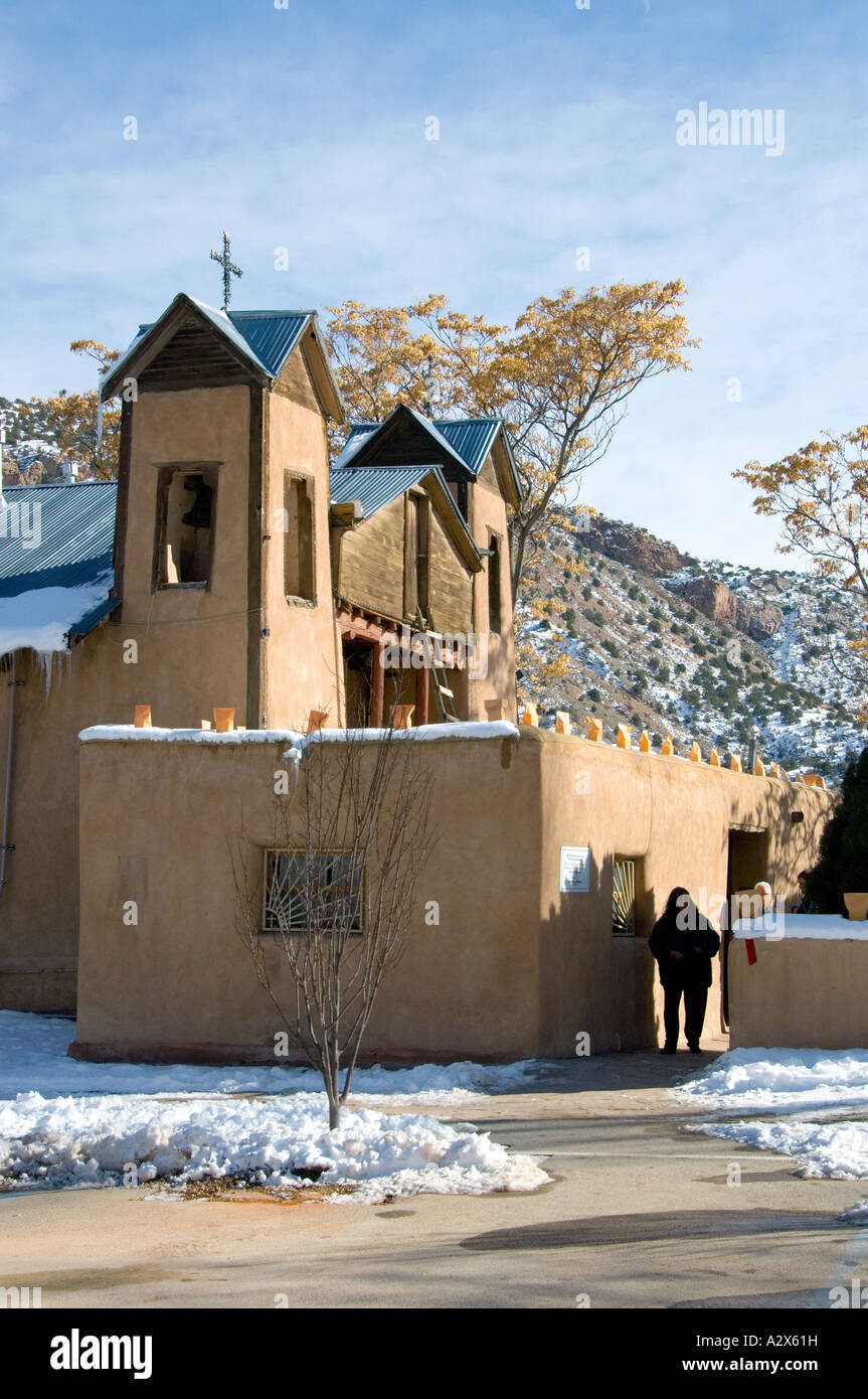 Santuario di Chimayo, Nuovo Messico a Natale 10 Foto Stock