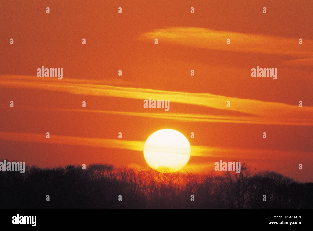 Set di Sun Sun Rise Foto Stock