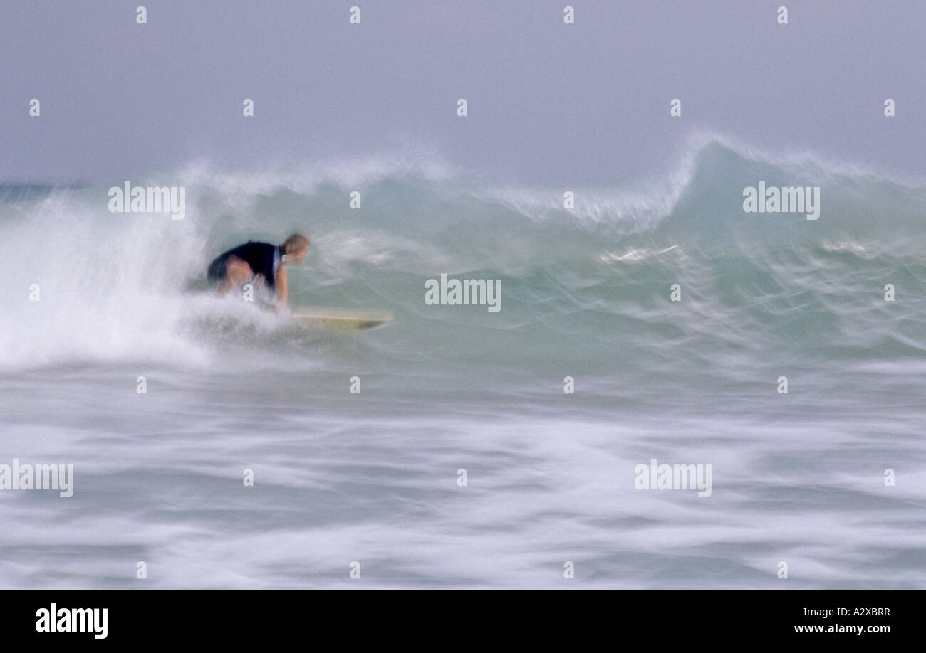 Surfer astratta, Florida Costa Orientale Foto Stock