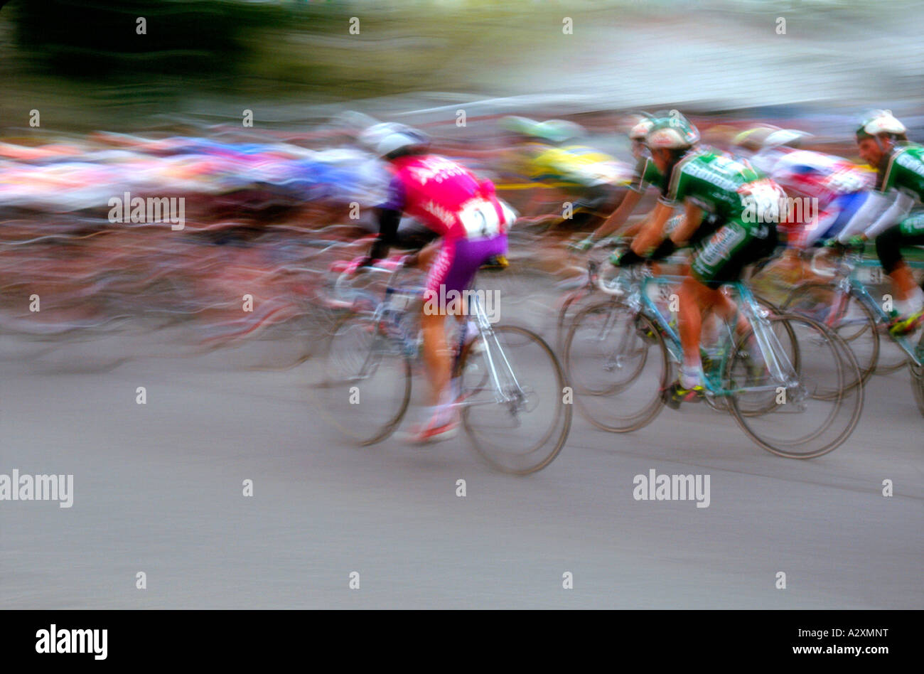 Peloton In Professional Bike Race, Pennsylvania, STATI UNITI D'AMERICA Foto Stock