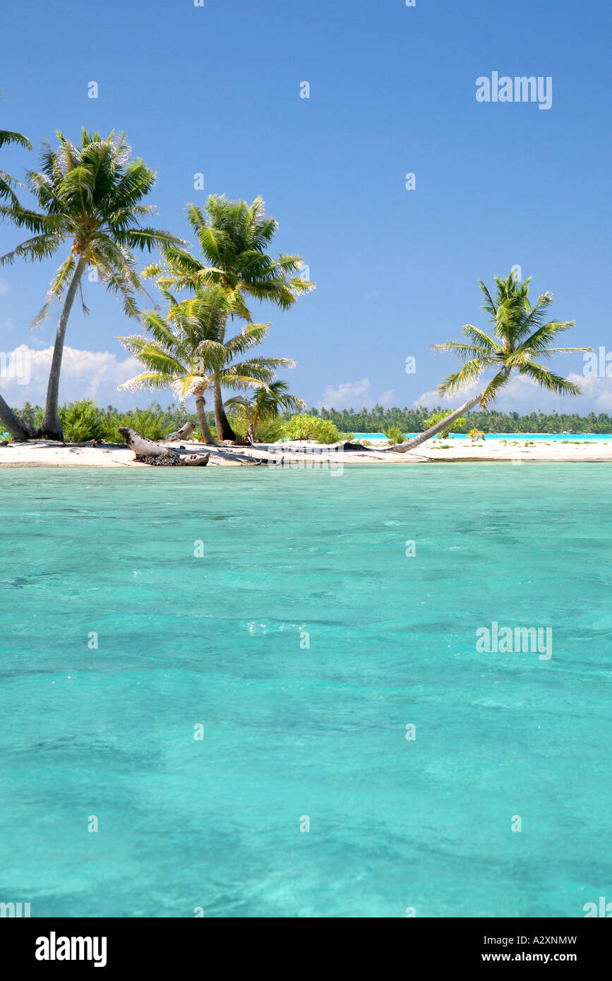 Maupiti isola della laguna e Polinesia Francese Pacifico Isole della Società Foto Stock