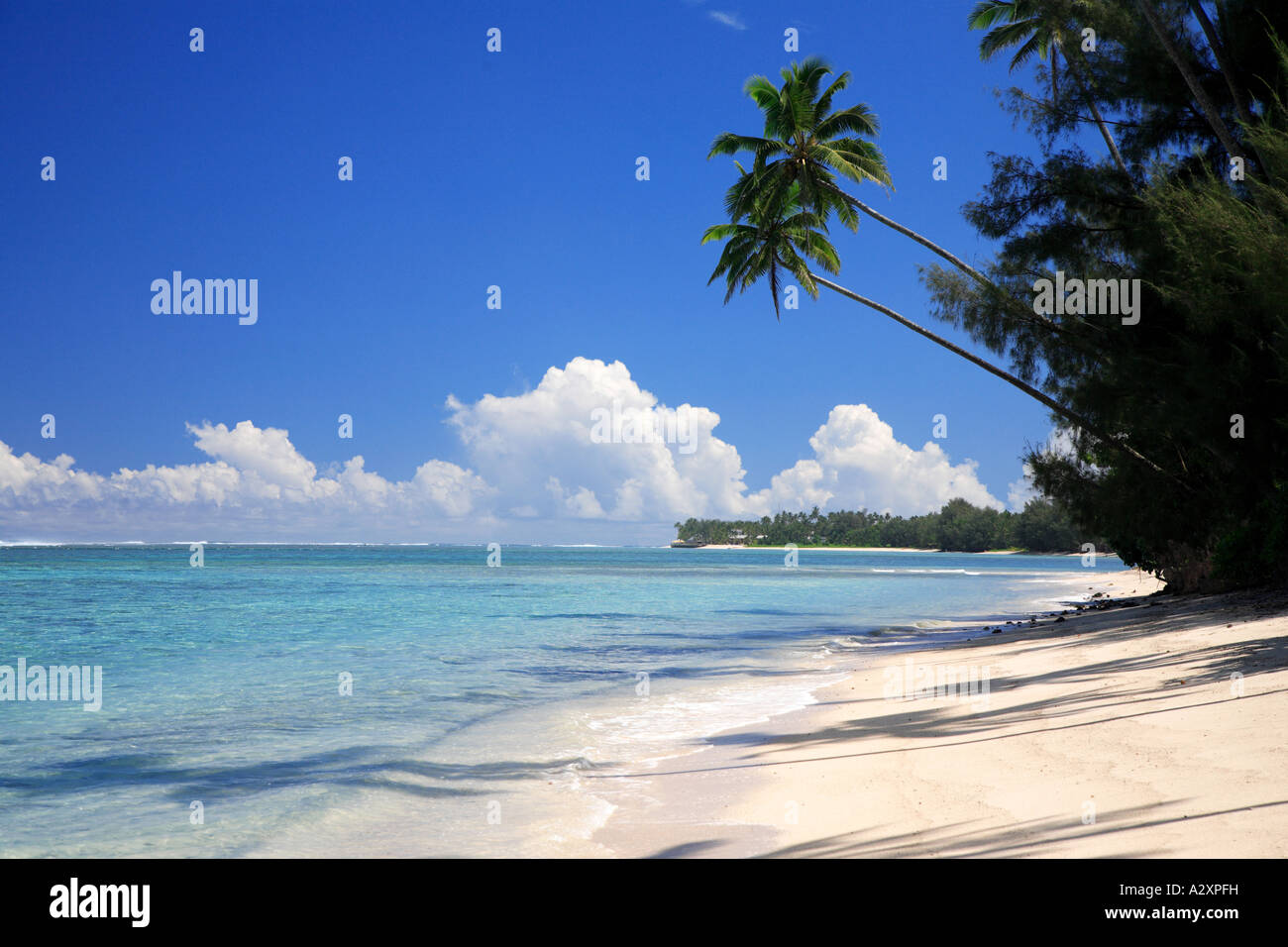 South beach vicino a muri Rarotonga Isole Cook Pacifico Polinesia Foto Stock