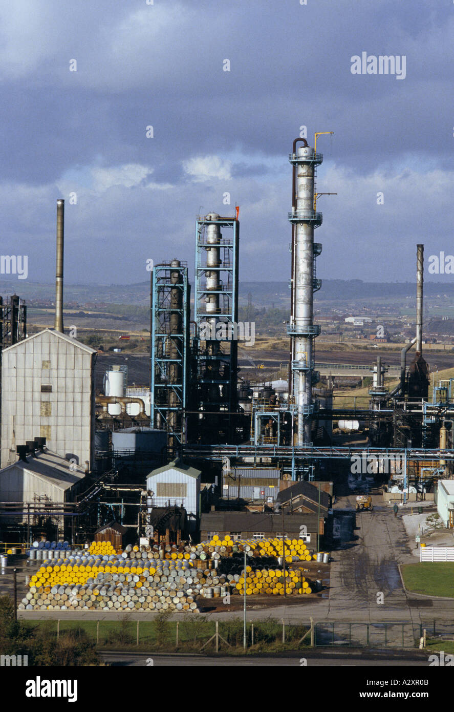 Il Coalite olio e impianto chimico a Bolsover, Derbyshire dove l'unità rendendo 2,4,5-T è esplosa nel 1968 Foto Stock