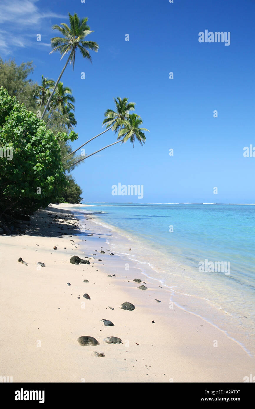 South beach vicino a muri Rarotonga Isole Cook Pacifico Polinesia Foto Stock