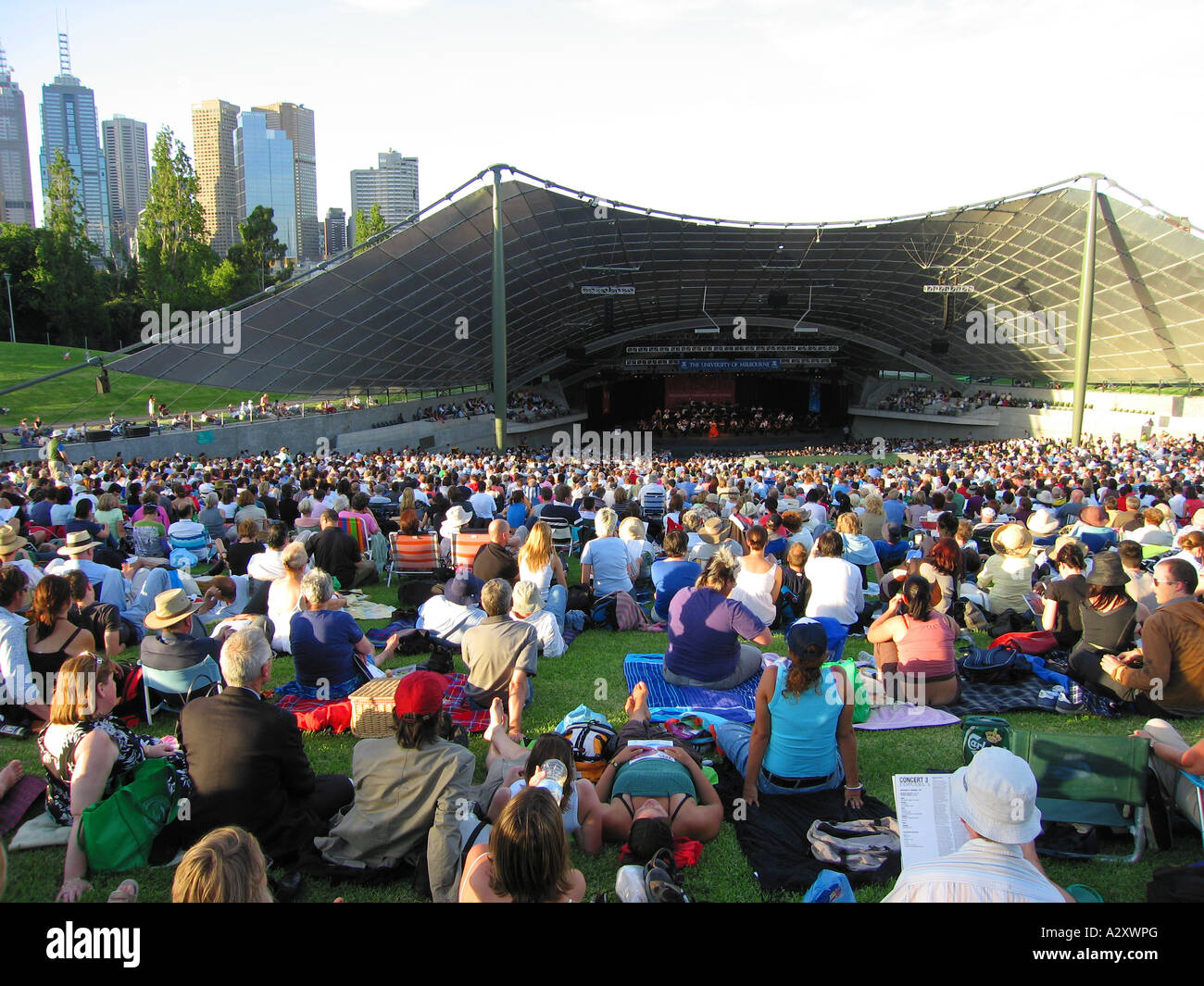 Concerto a Melbourne Foto Stock