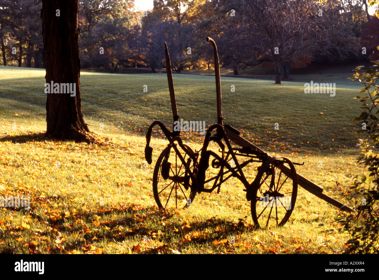 Antica fattoria aratro Foto Stock