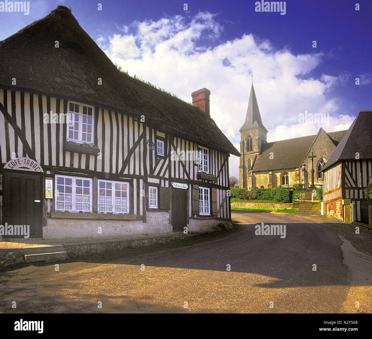 Francia Normandia calvados pierrefitte en auge Foto Stock