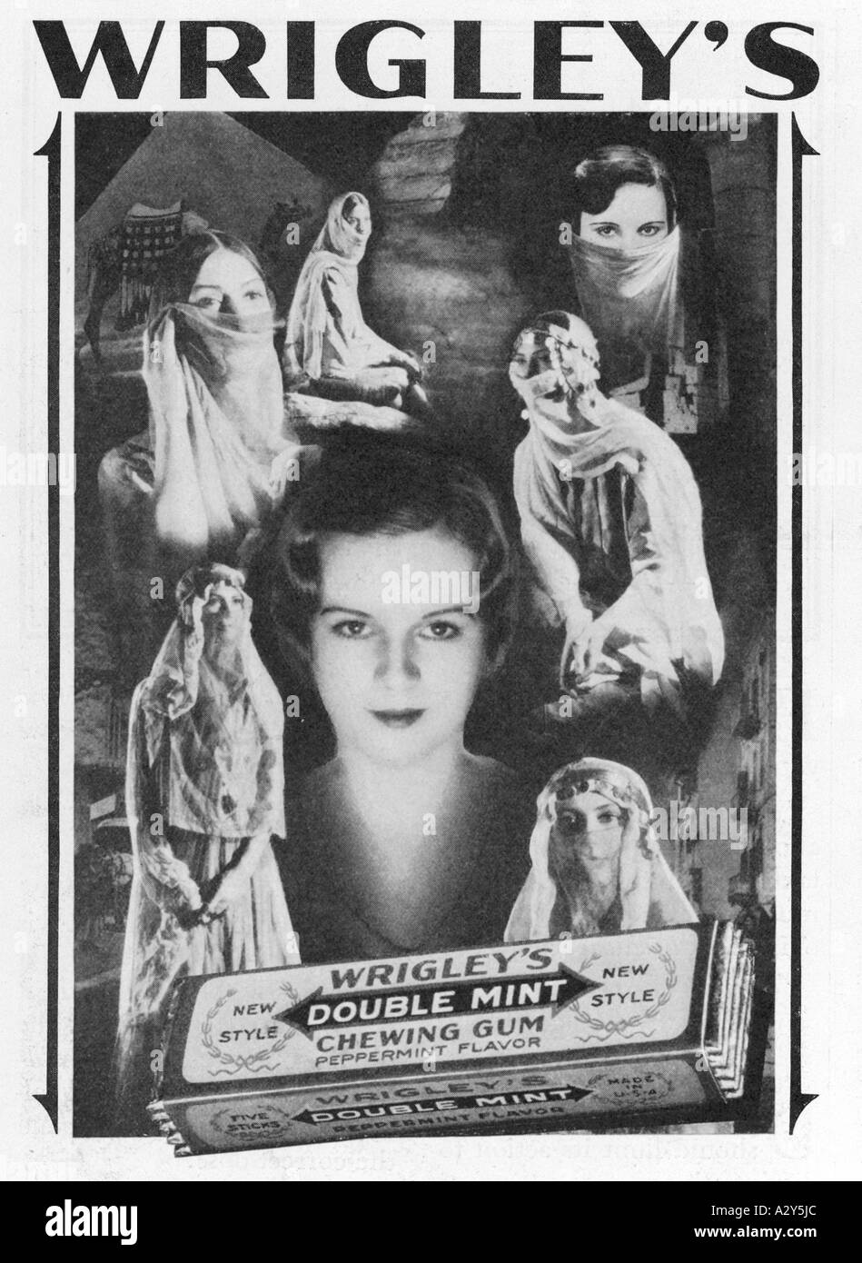 Wrigleys chewing gum annuncio Foto Stock