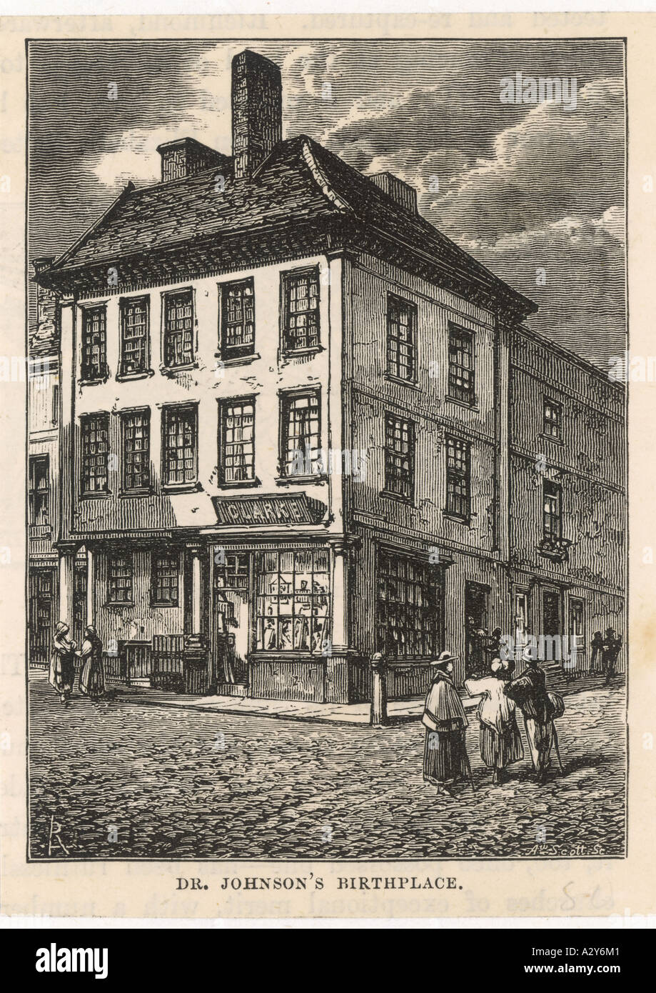 Samuel Johnson Lichfield Foto Stock