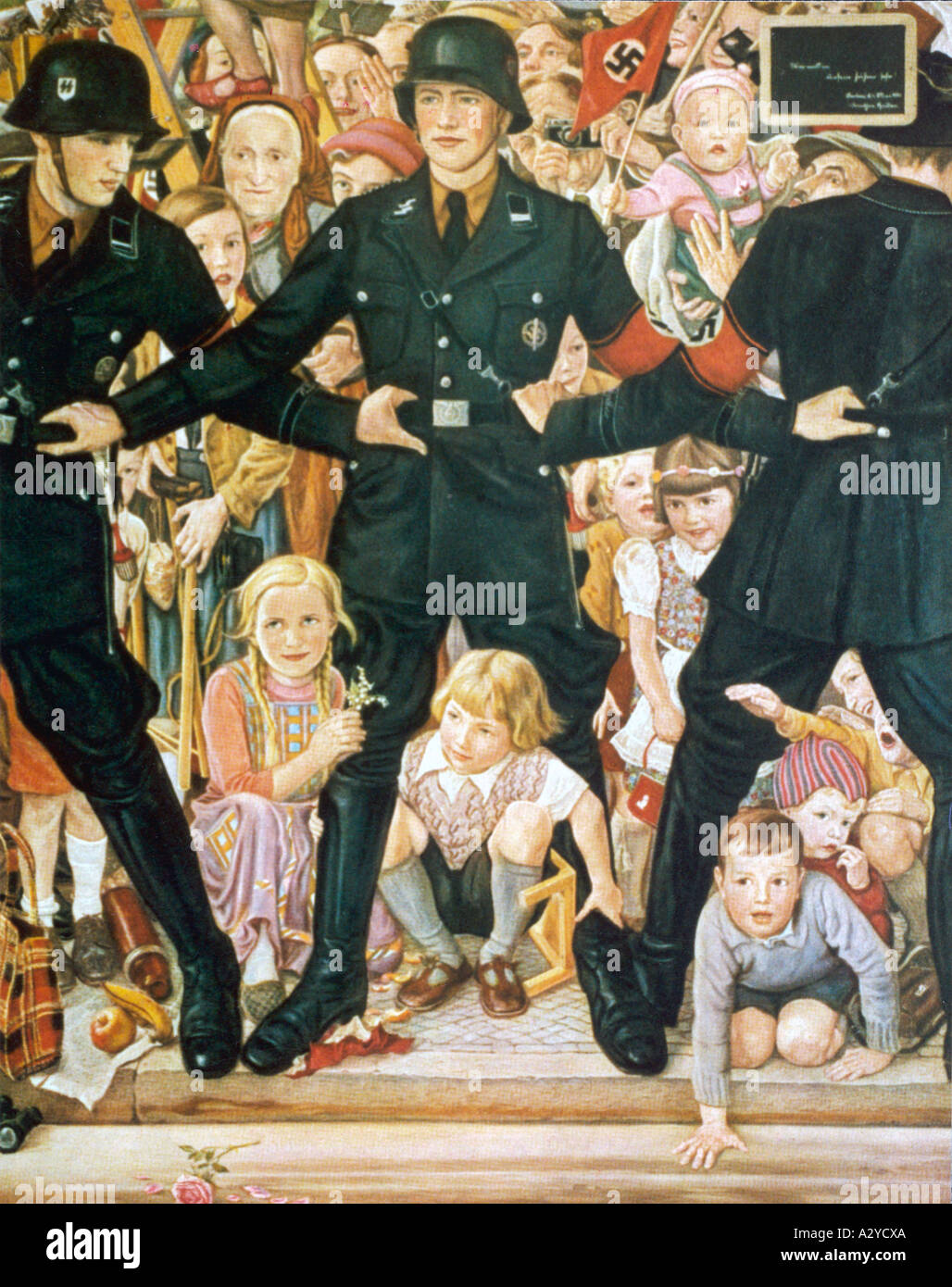 Vogliamo vedere il Führer Foto Stock