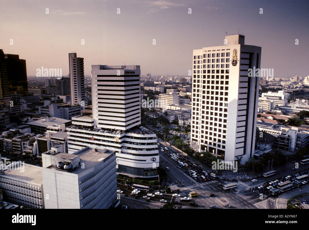 Vista del centro di Bangkok, Thailandia Foto Stock