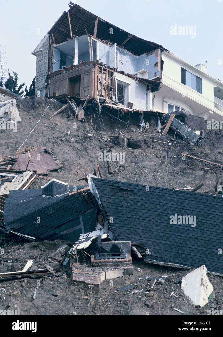 Conseguenze del terremoto di santa monica california 1994 Foto Stock