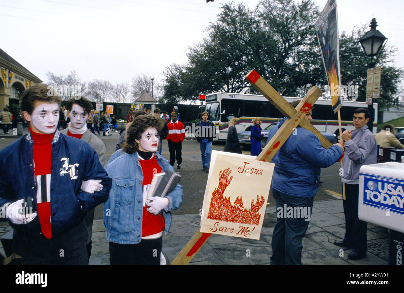 New Orleans in Louisiana Mardi Gras Foto Stock