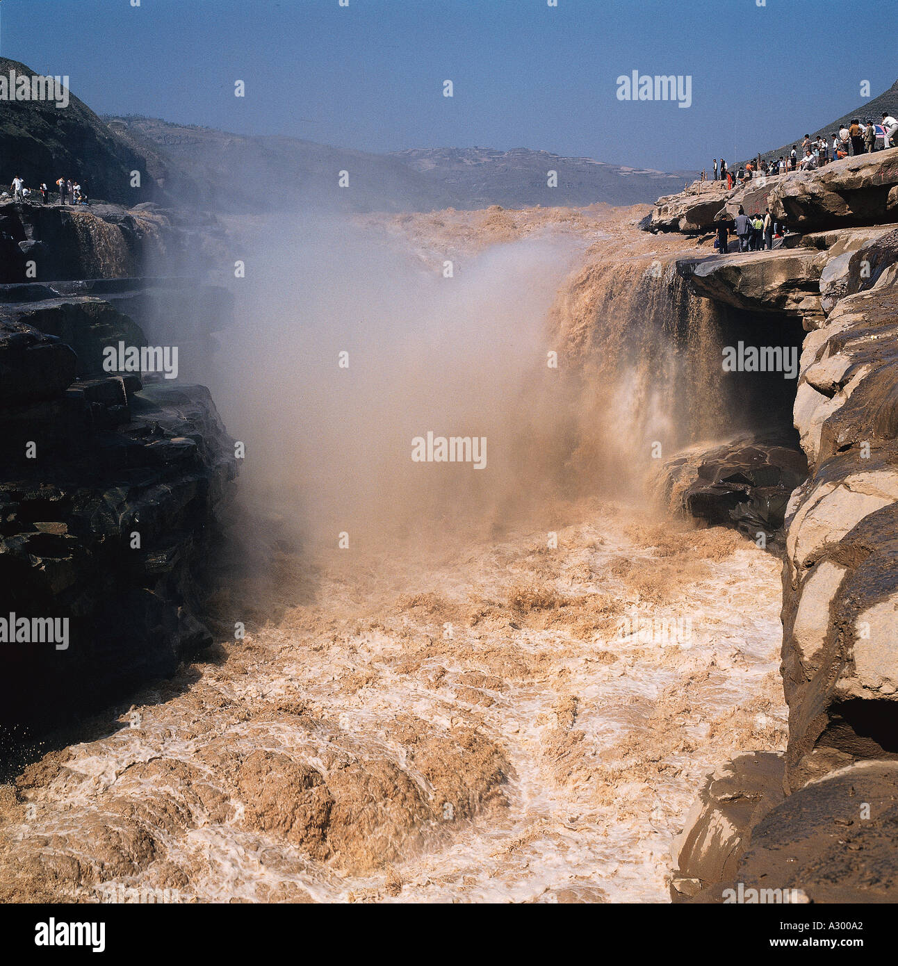 Il Fiume Giallo in Cina Foto Stock