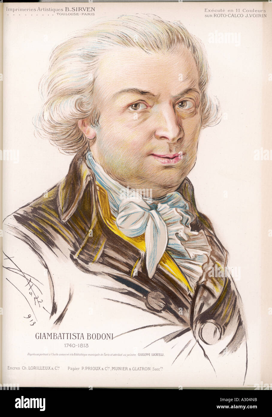 Giambattista Bodoni Foto Stock