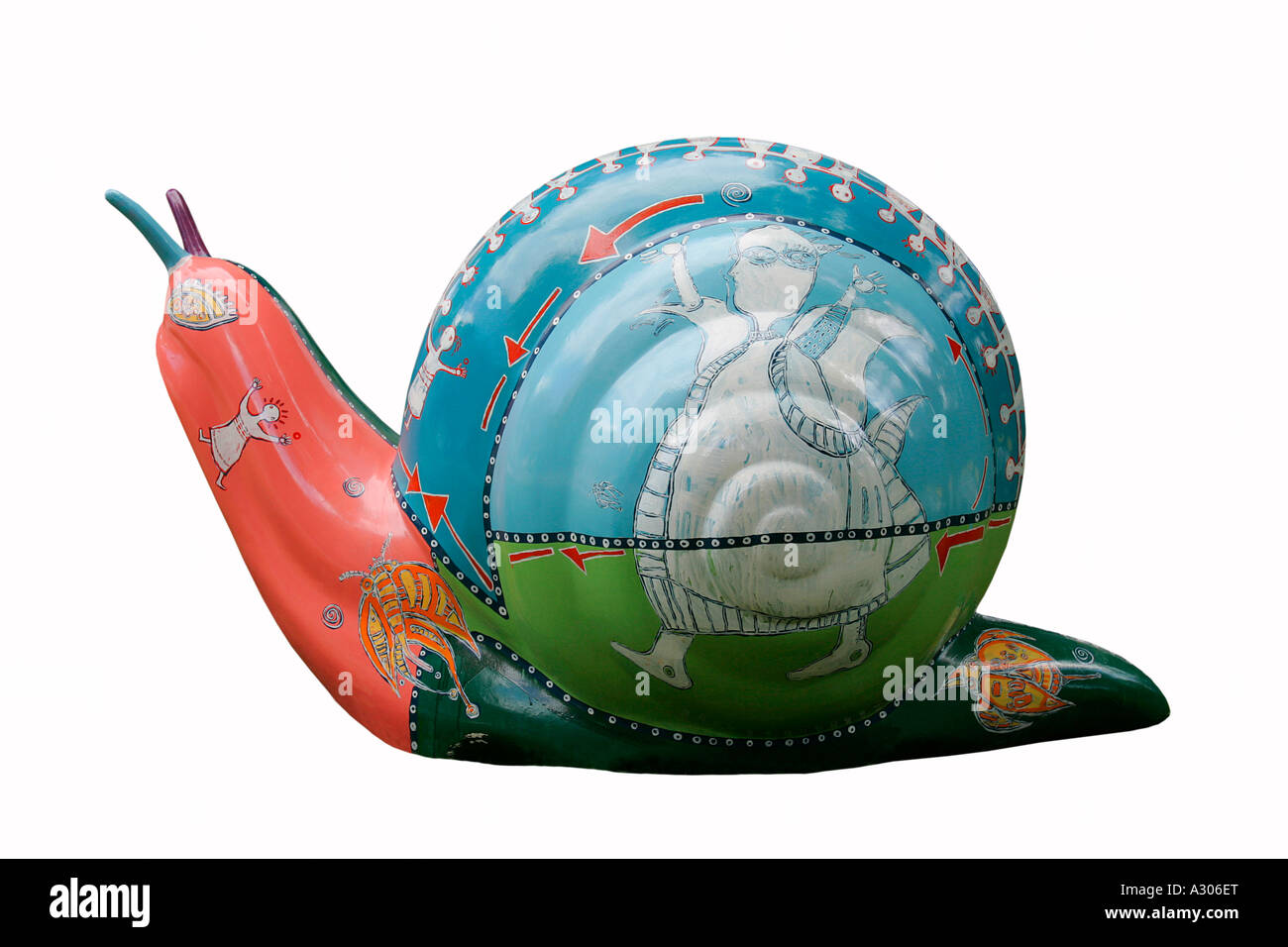 Lumaca giocattolo di plastica Foto Stock