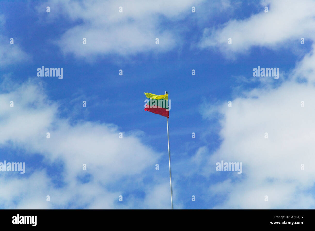 Bandiera Nazionale della Lituania Foto Stock
