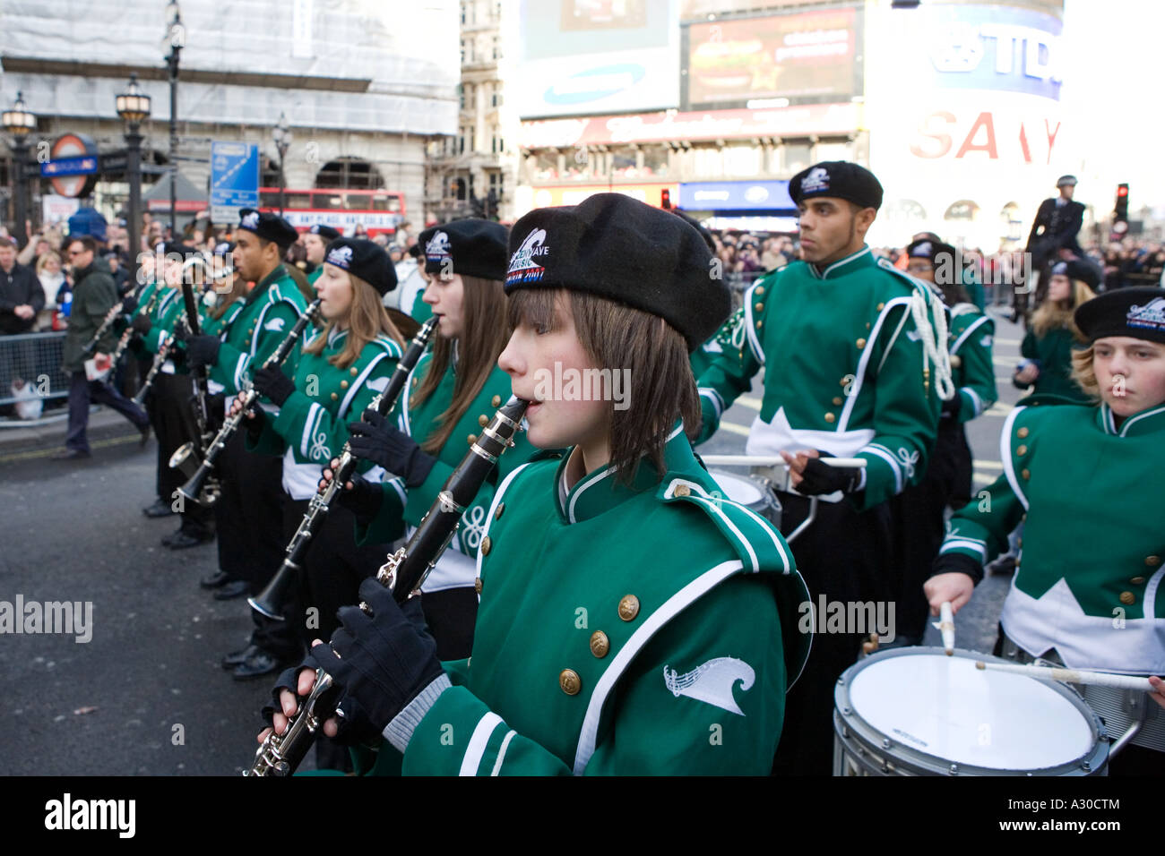 Fort Myers High School Marching Band a Londra Foto Stock