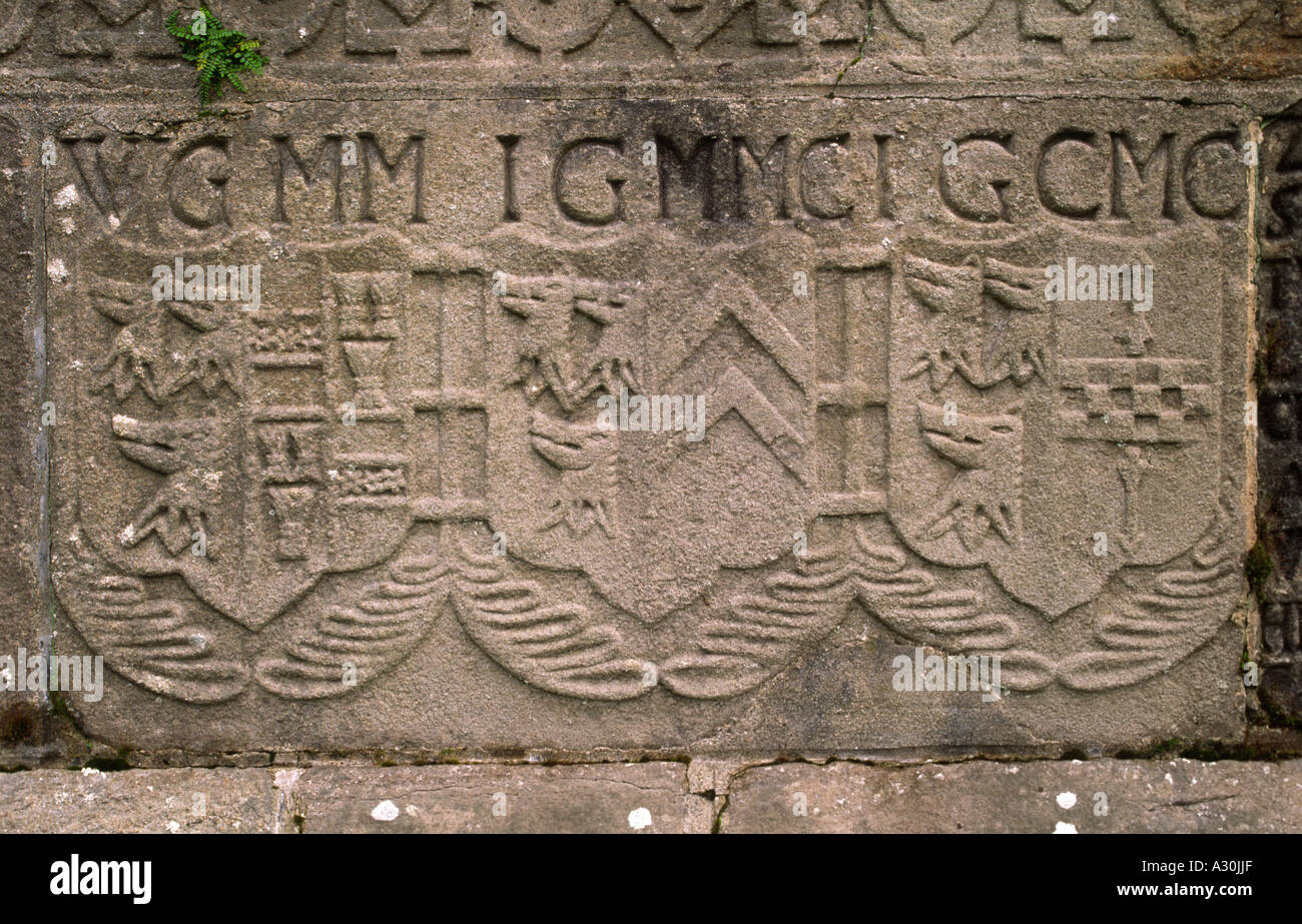 Araldica Scozzese famiglia cresta Foto Stock