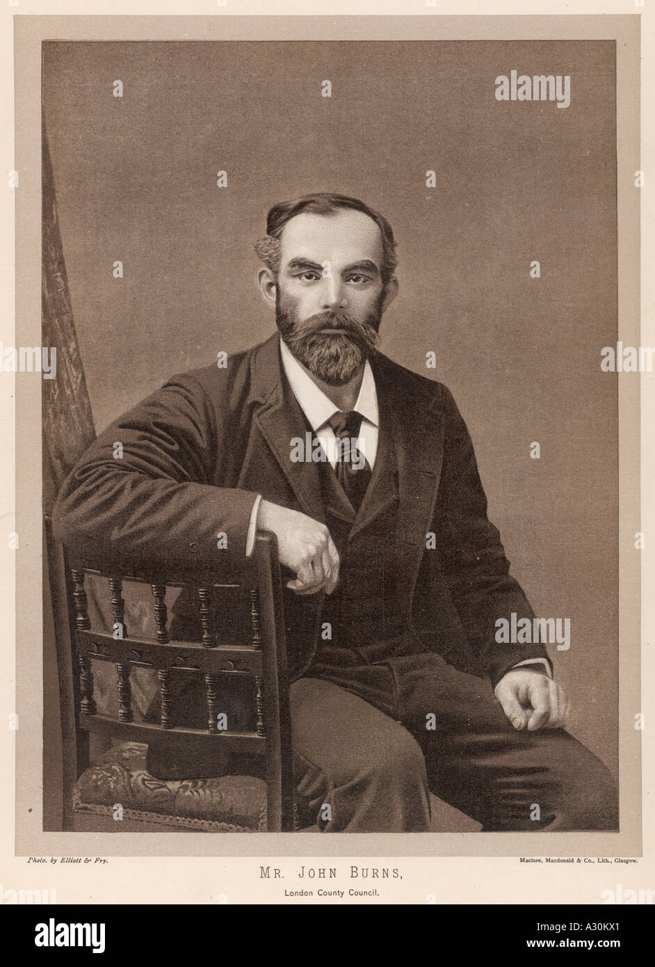 John Burns matita penna Foto Stock