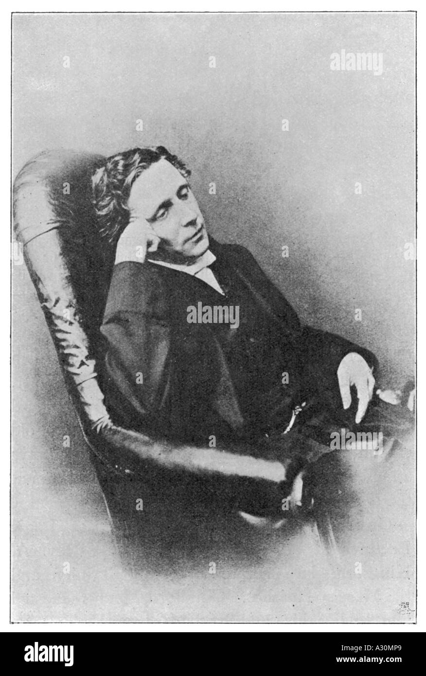 Lewis Carroll in appoggio Foto Stock