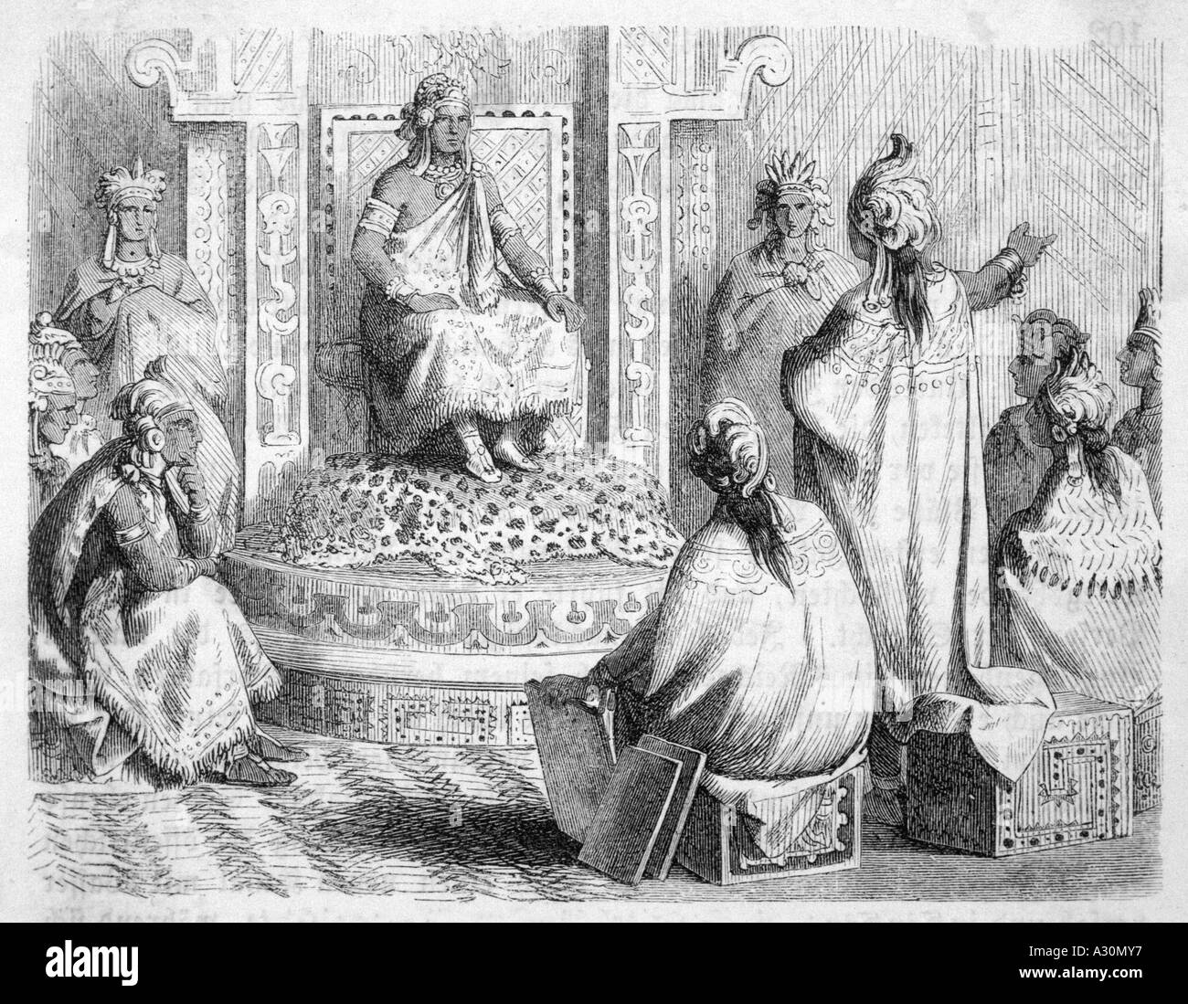 Montezuma consiglio Foto Stock