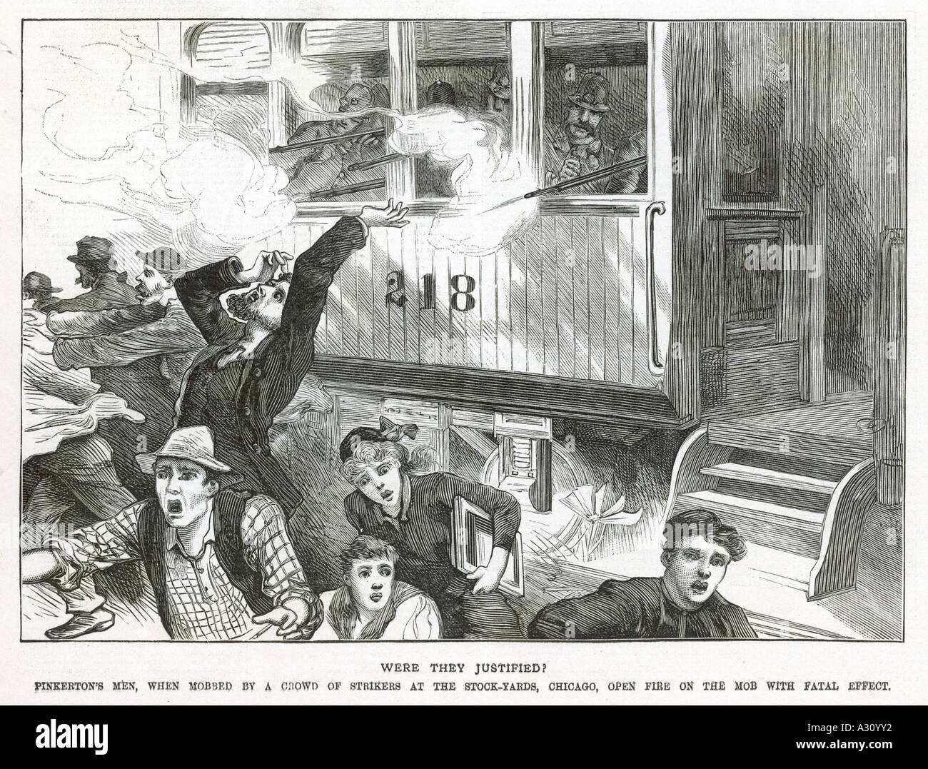 Attaccanti di Chicago 1886 Foto Stock