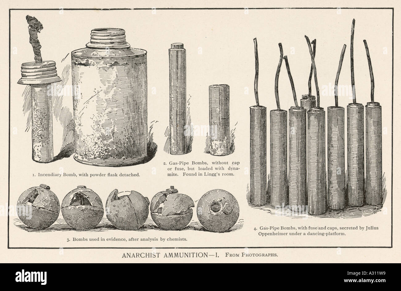Chicago bombe anarchico Foto Stock