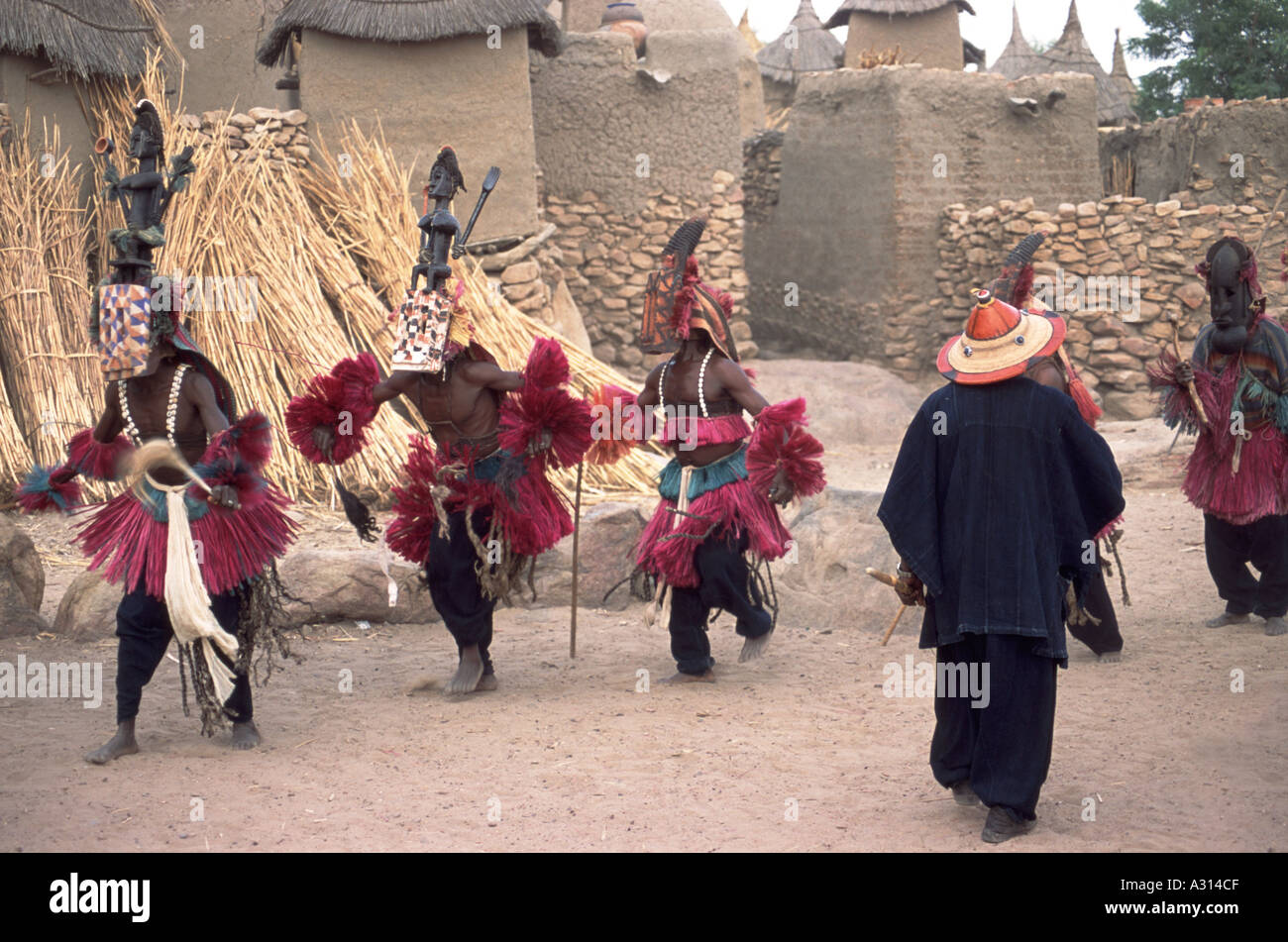 Maschera Dogon del Mali di danza Foto Stock