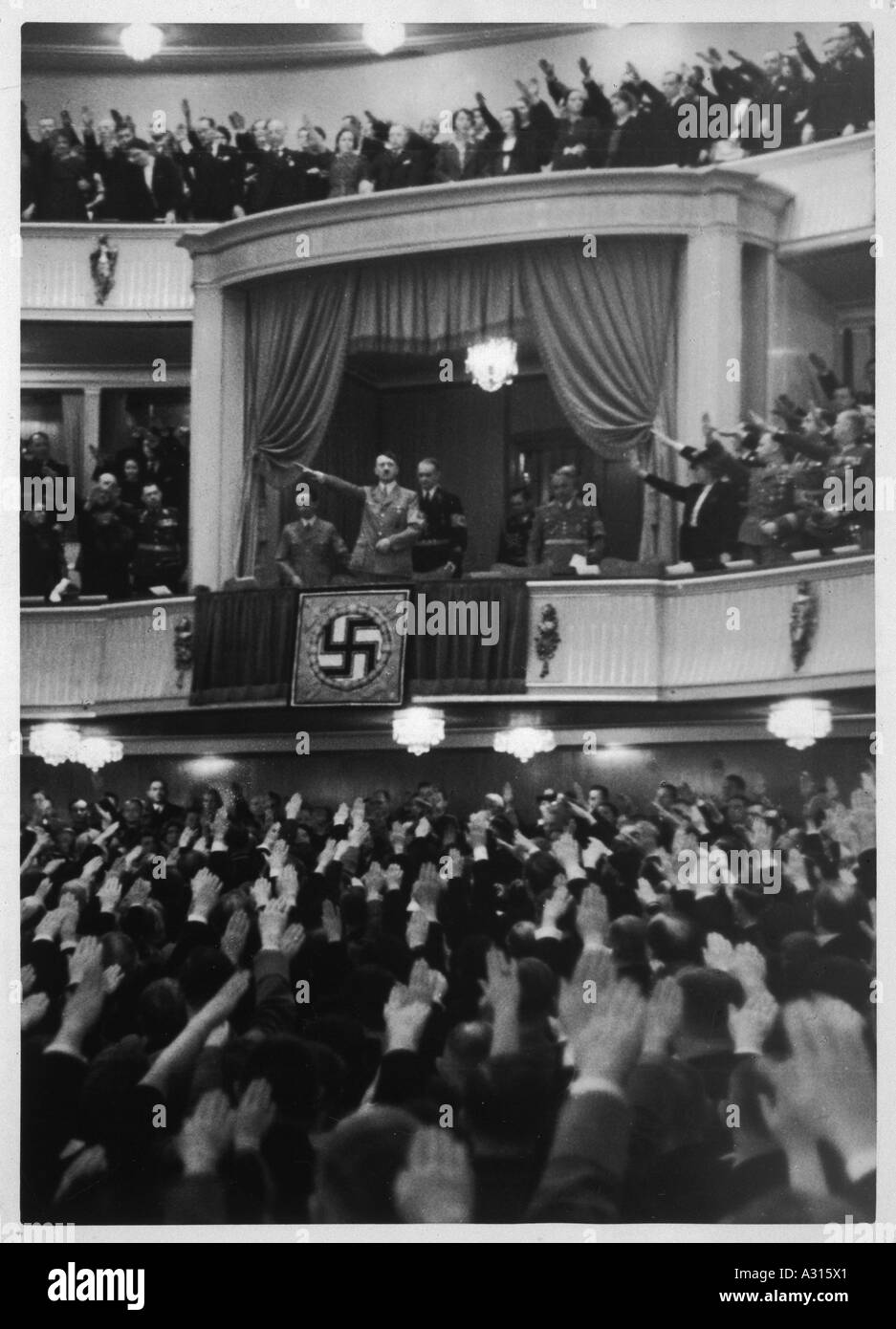 Hitler Camera di coltura Foto Stock