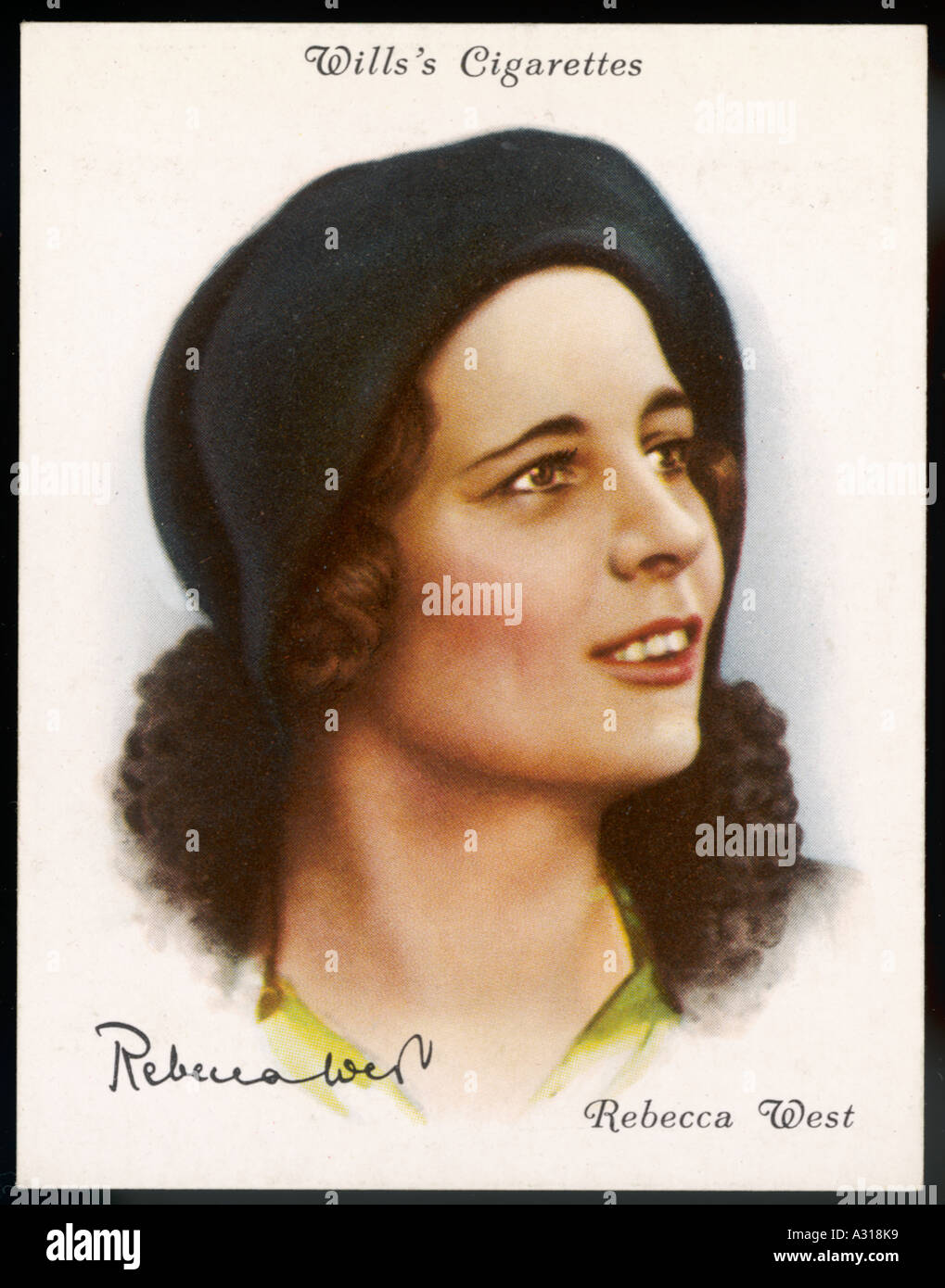 Rebecca West Cig Card Foto Stock