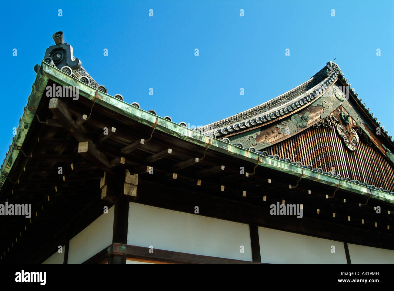 Palazzo Ninomaru. Nijo-jo o il castello di Nijo. Il protocollo di Kyoto. Il Giappone. Foto Stock