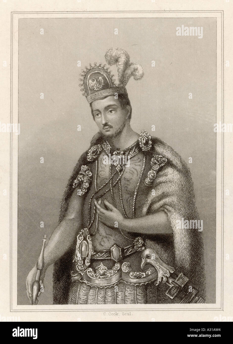 Azteco imperatore del messico montezuma ii immagini e fotografie stock