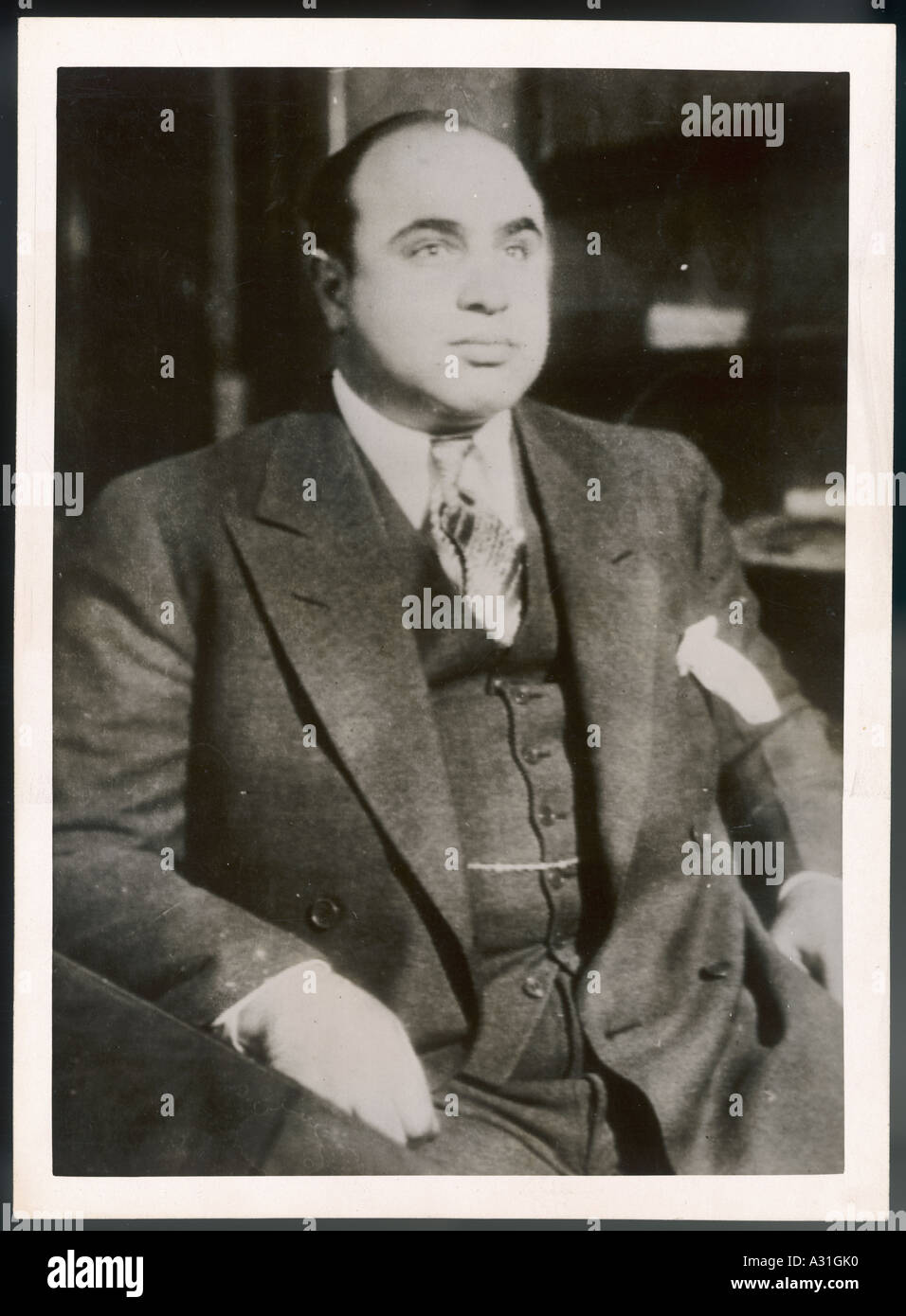 Al Capone 1931 foto Foto Stock