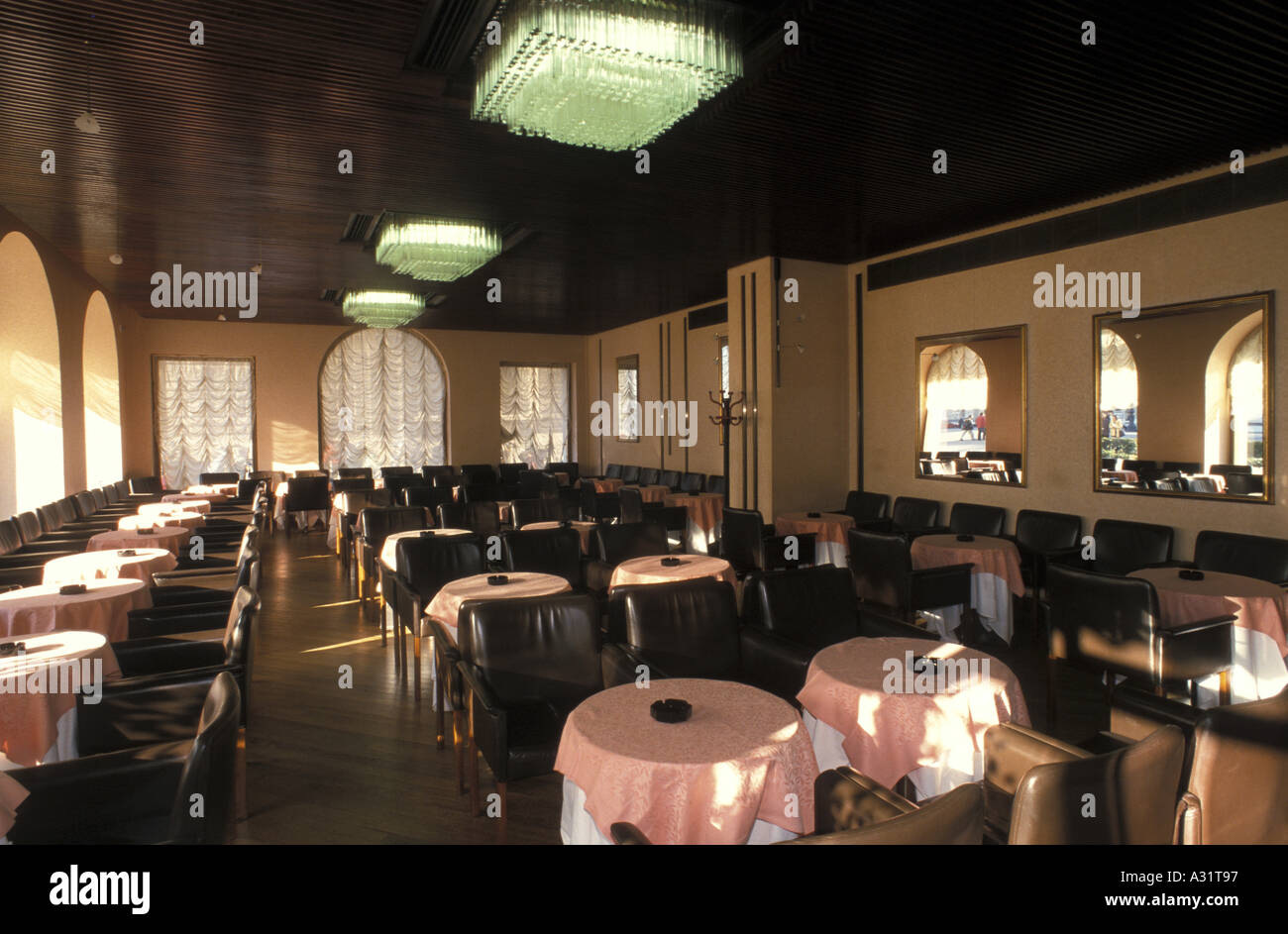 Caffé degli Specchi Unità d Italia Piazza Trieste Friuli Venezia Giulia Italia Foto Stock