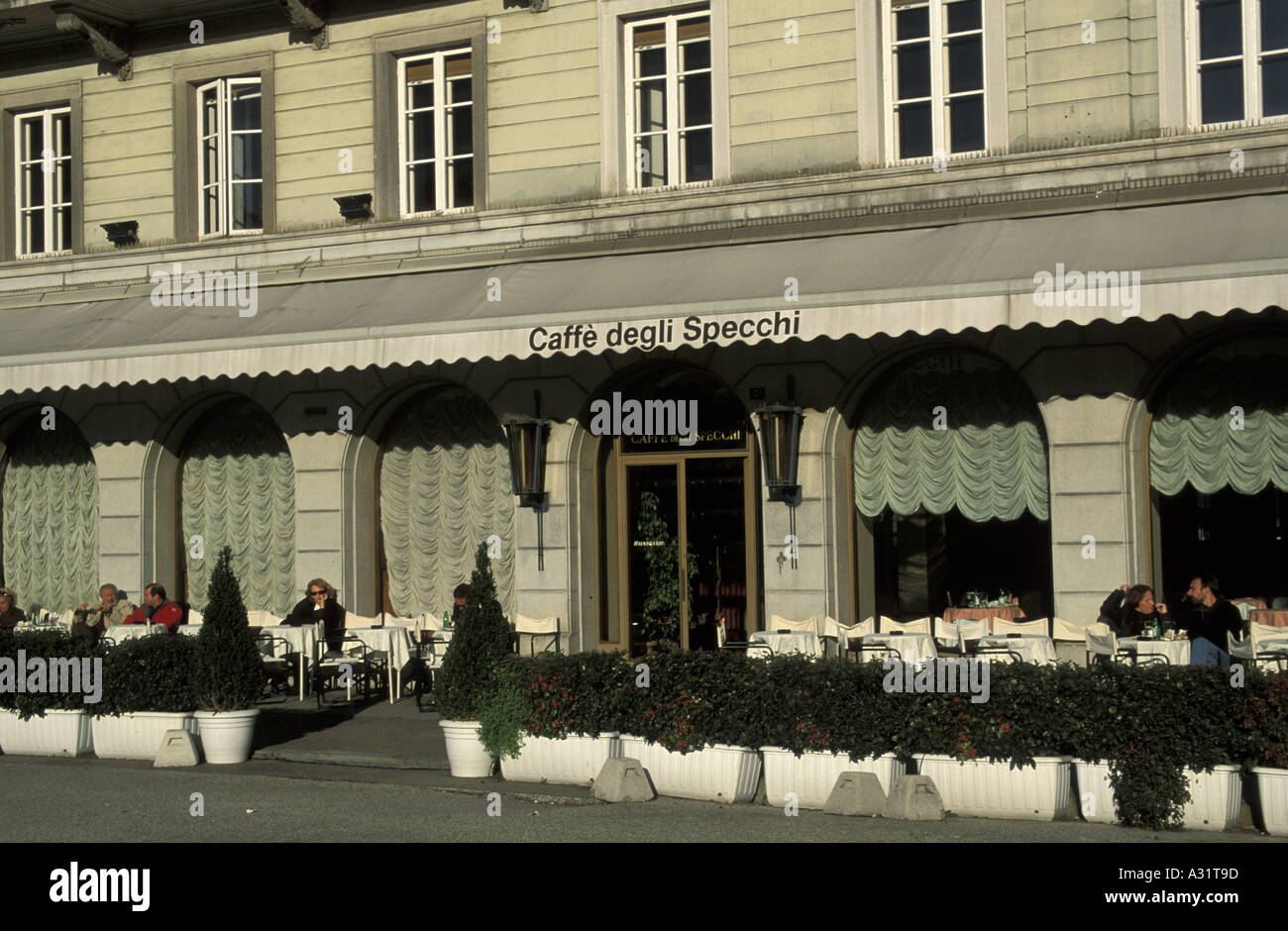 Caffé degli Specchi palace Unità d Italia Piazza Trieste Friuli Venezia Giulia Italia Foto Stock