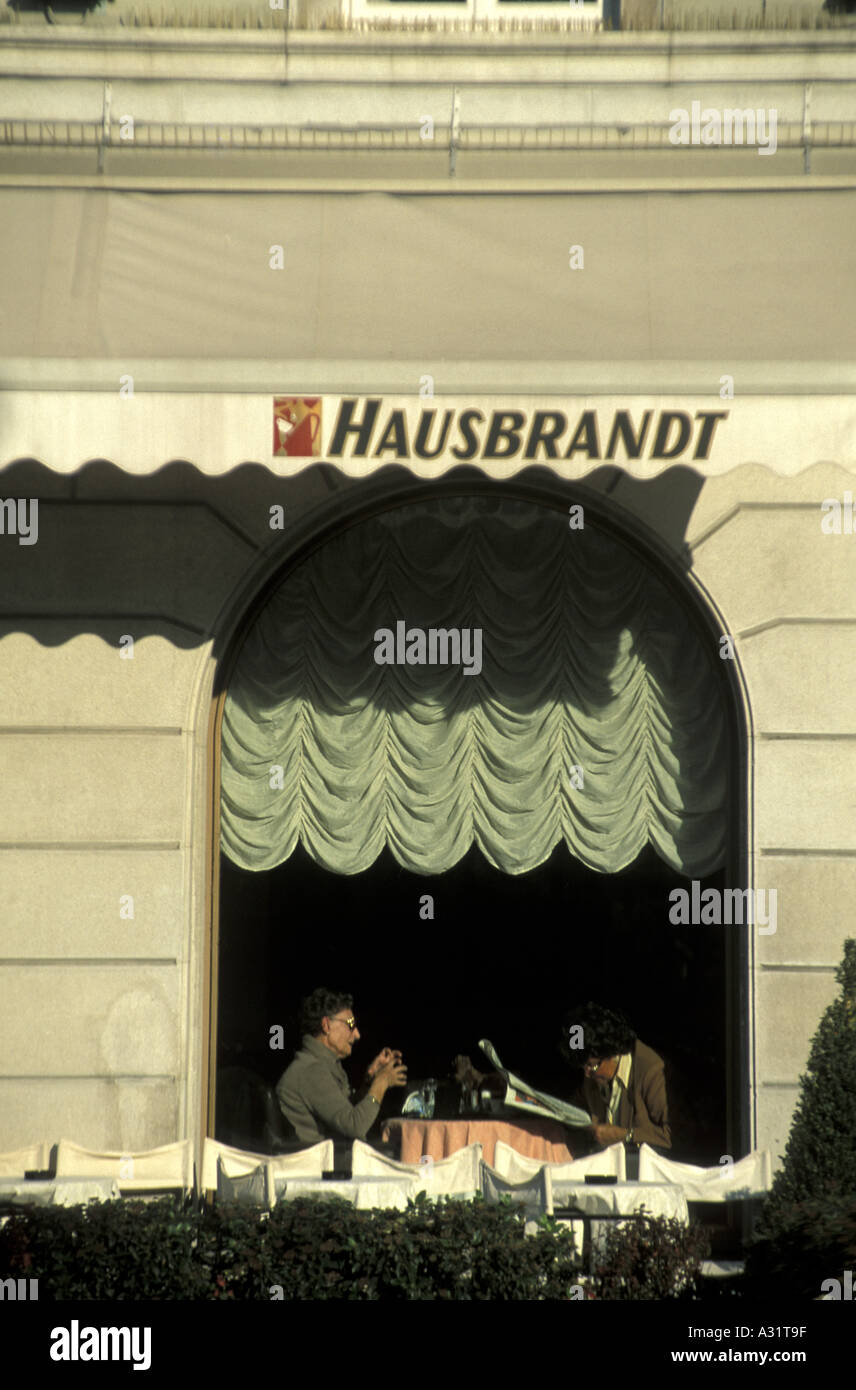 Caffé degli Specchi Unità d Italia Piazza Trieste Friuli Venezia Giulia Italia Foto Stock