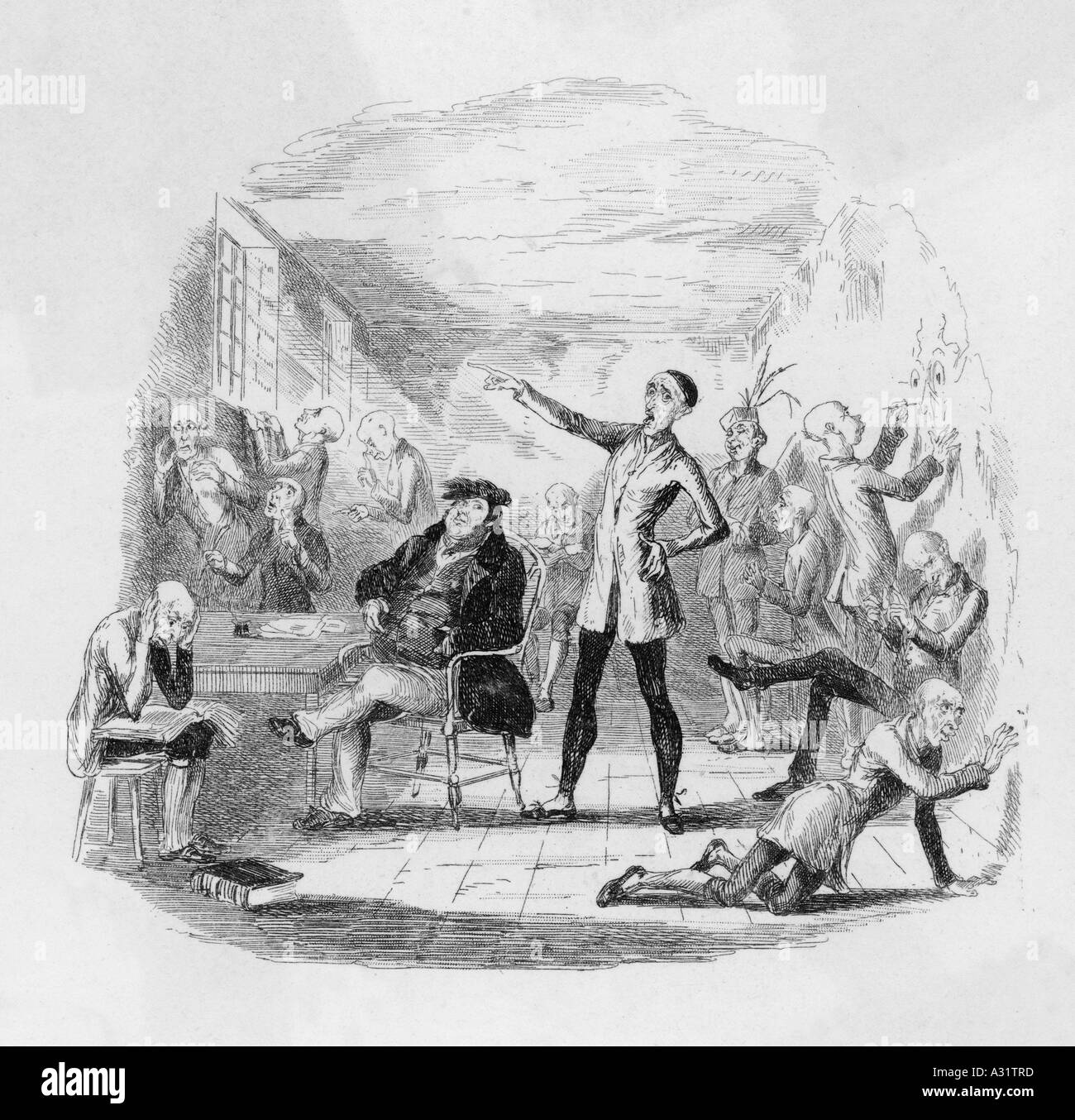 Londra concedere asilo 1838 Foto Stock