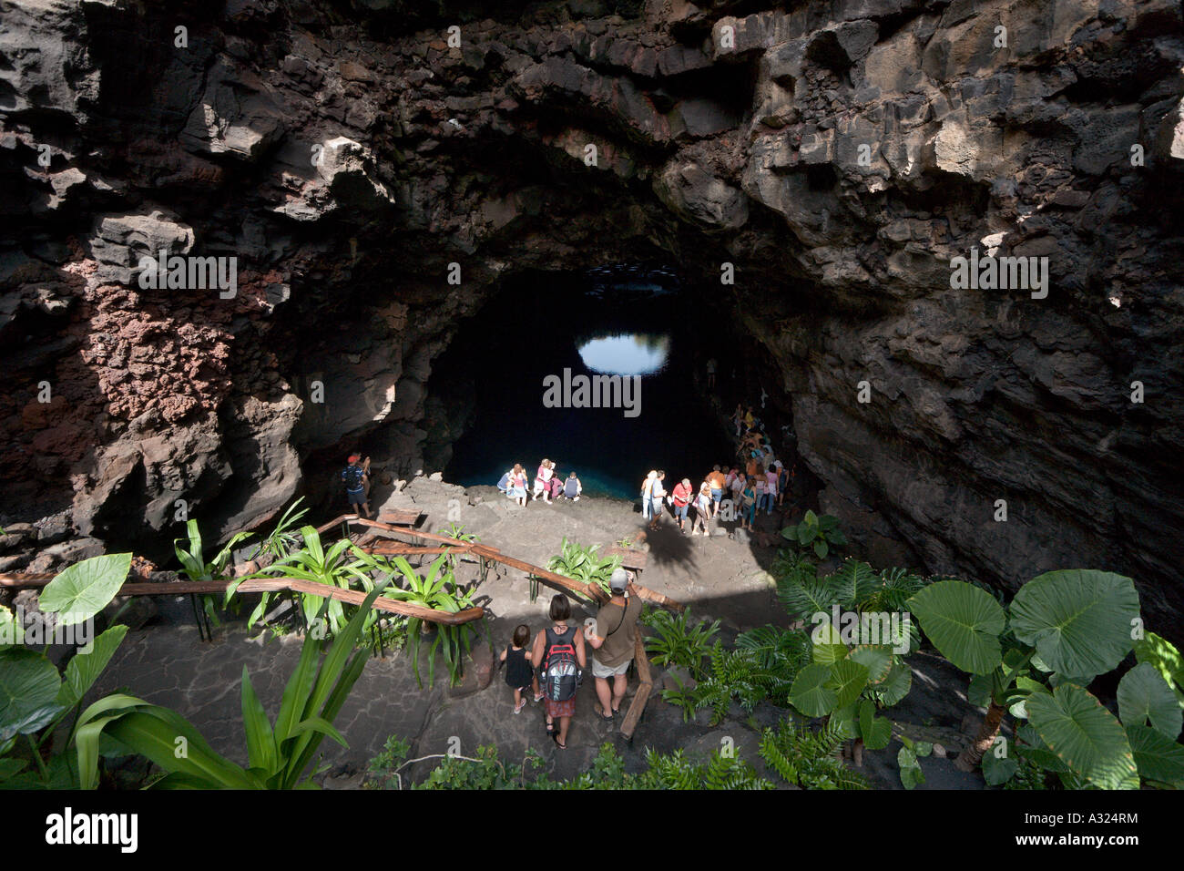 Jameo Chico, Jameos del Agua, Lanzarote, Isole Canarie, Spagna Foto Stock