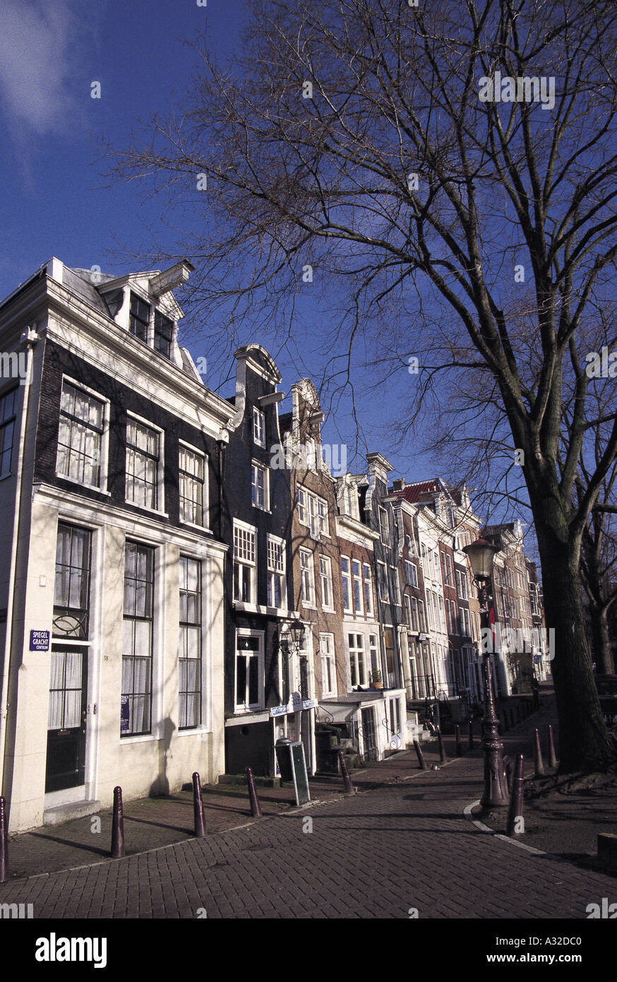 17th case dei canali di Amsterdam, Foto Stock