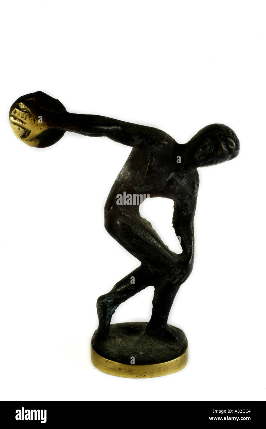 Olympic Discus Thrower Foto Stock