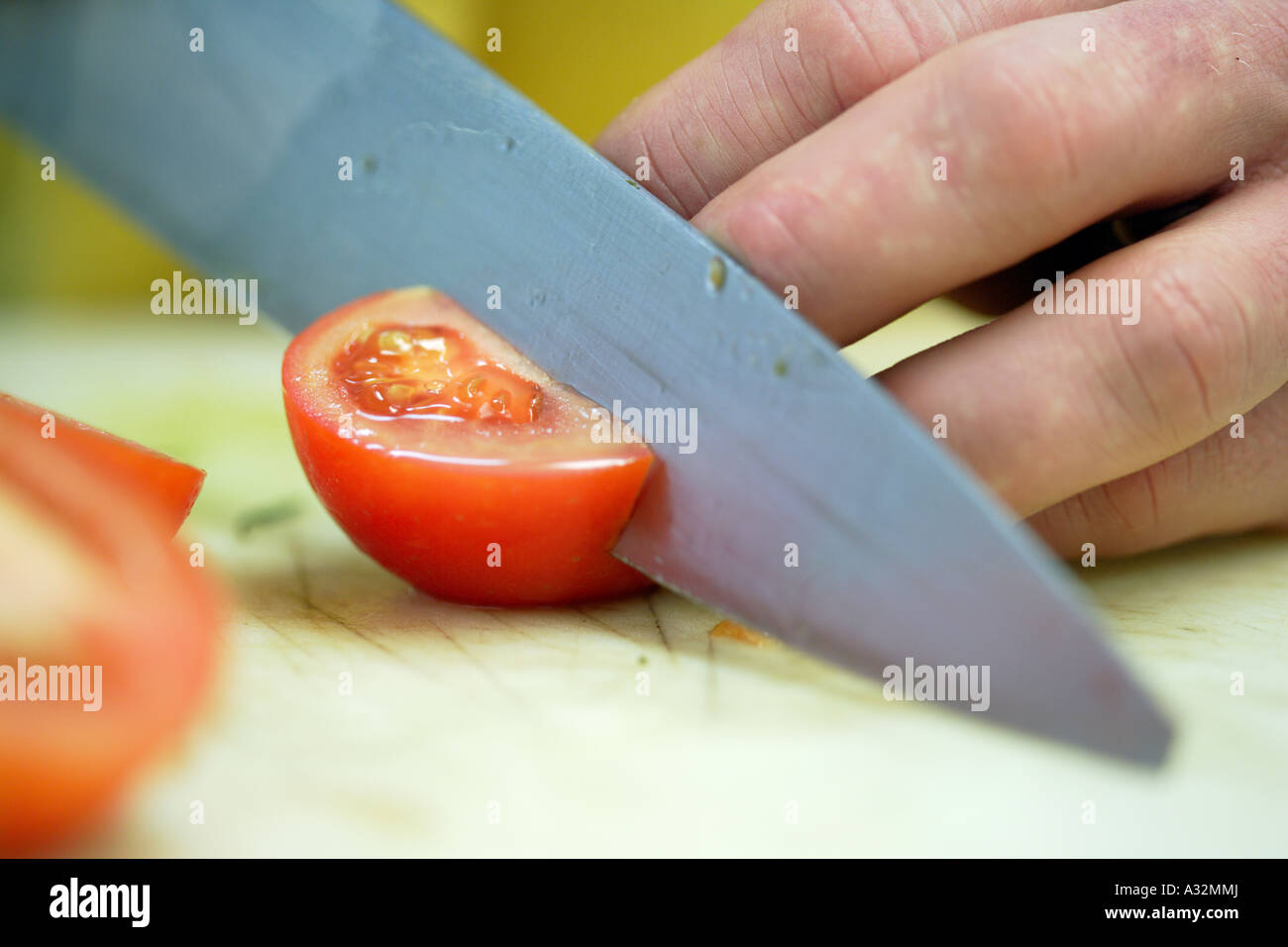Pomodoro di taglio Foto Stock