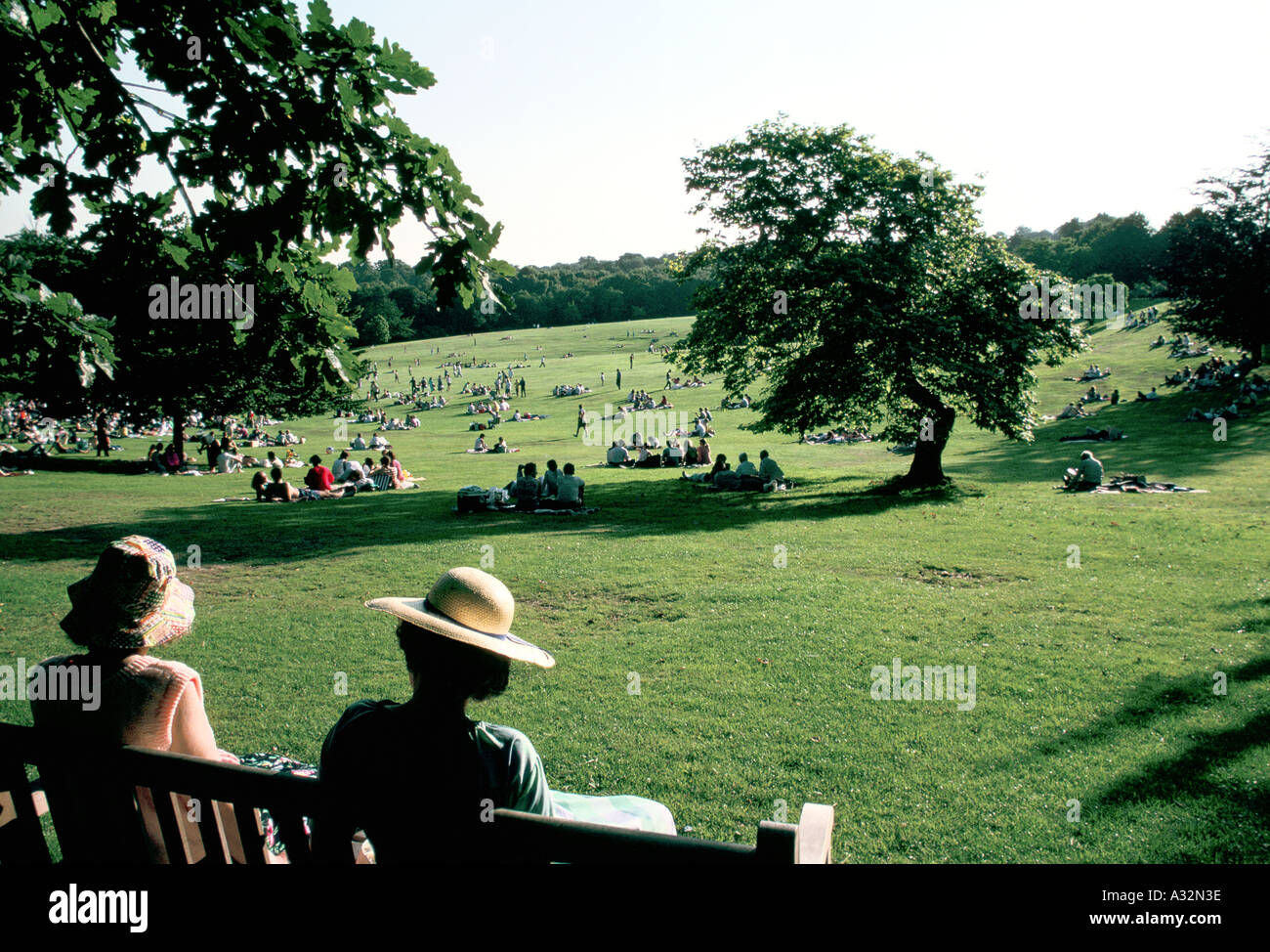 Hamstead heath Londra 1995 Foto Stock